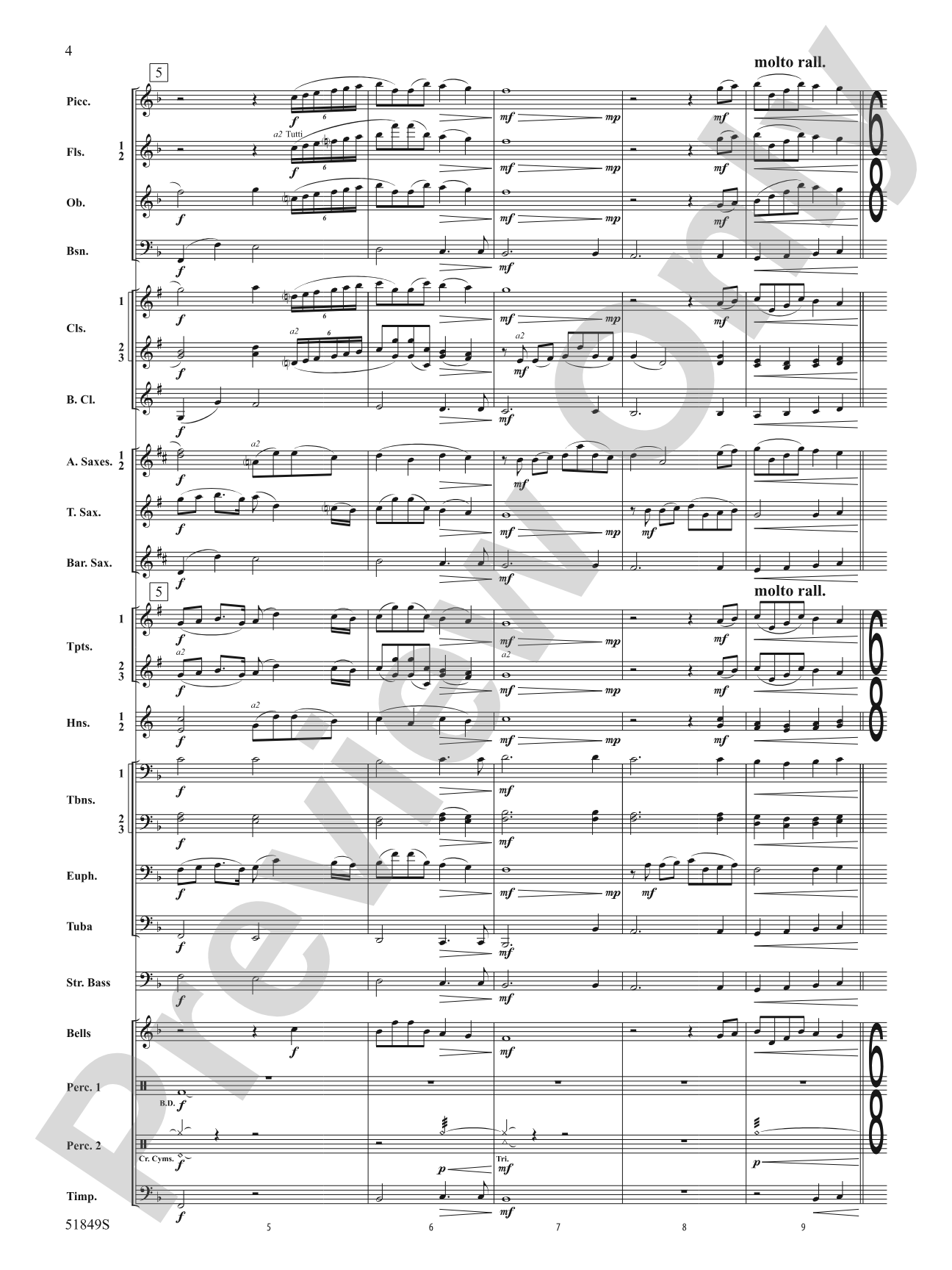 Hope Glowing in the Sky: Concert Band Conductor Score & Parts