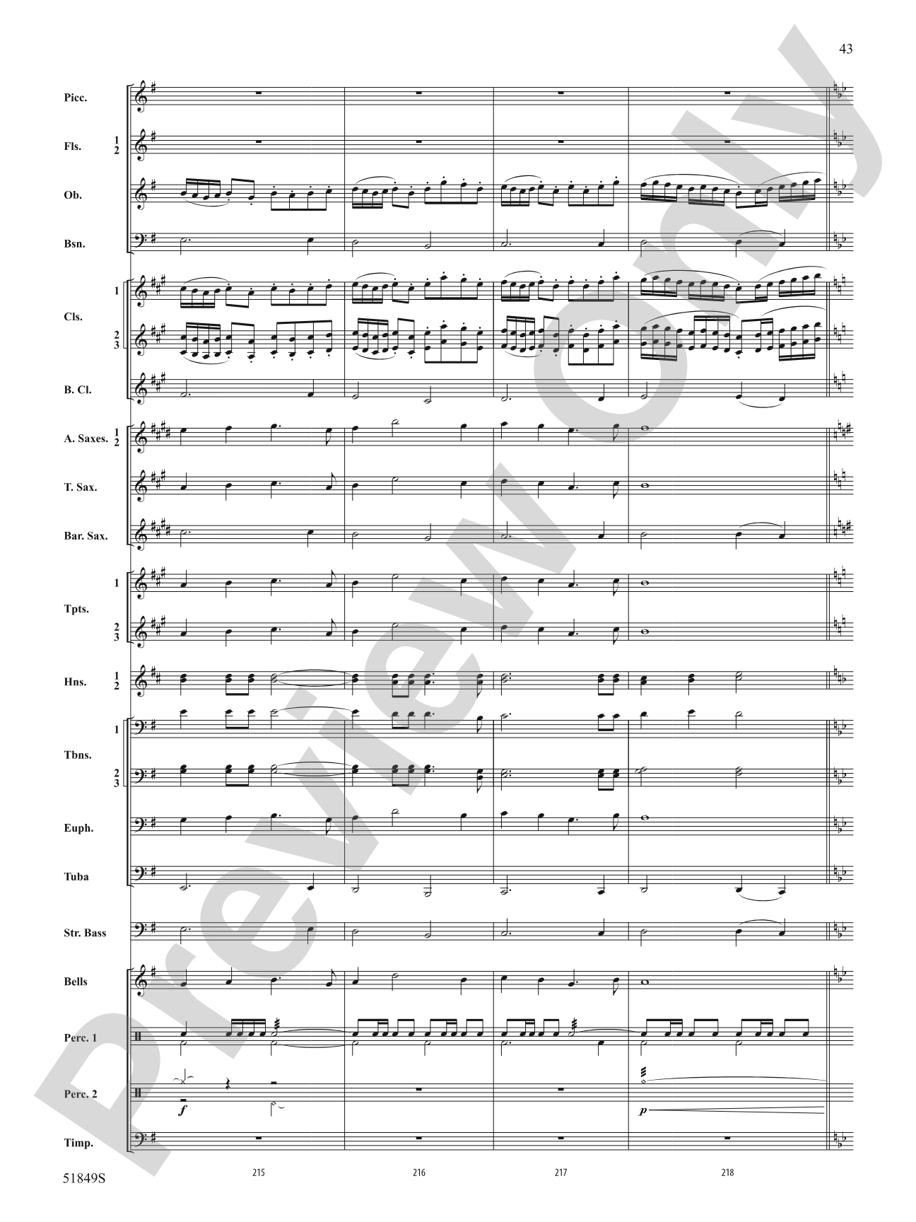 Hope Glowing in the Sky: Concert Band Conductor Score & Parts