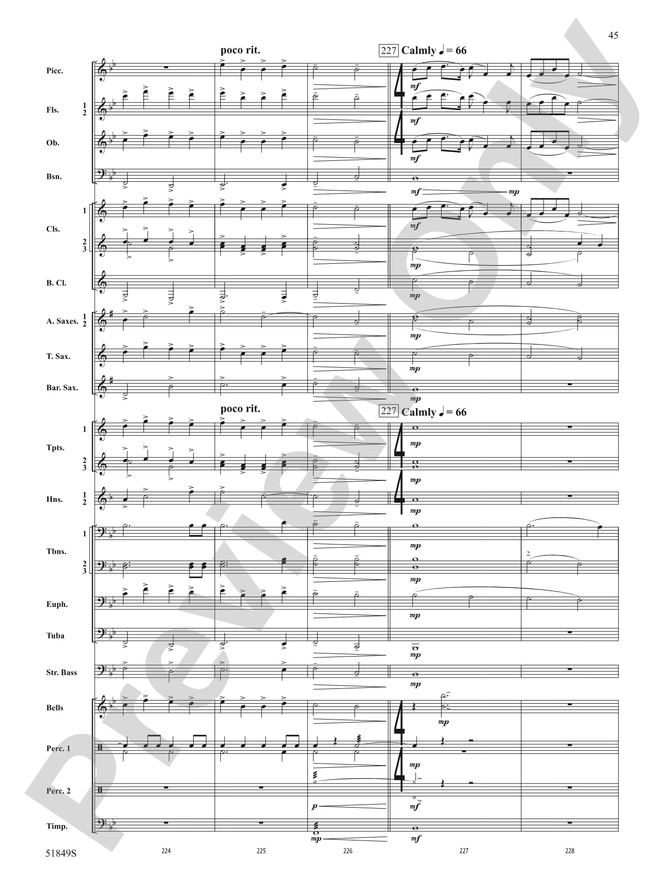Hope Glowing in the Sky: Concert Band Conductor Score & Parts