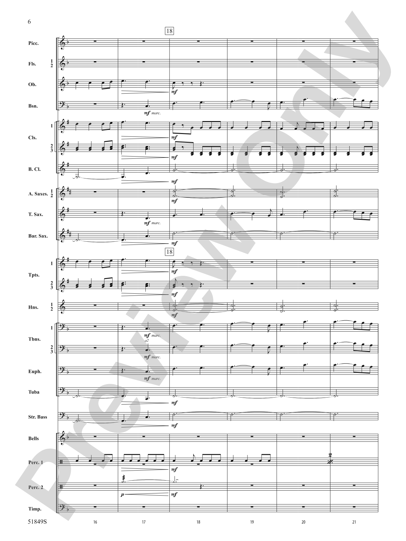 Hope Glowing in the Sky: Concert Band Conductor Score & Parts