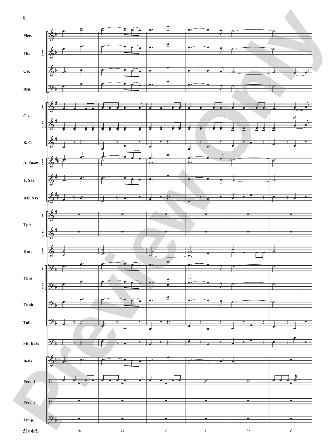 Hope Glowing in the Sky: Concert Band Conductor Score & Parts
