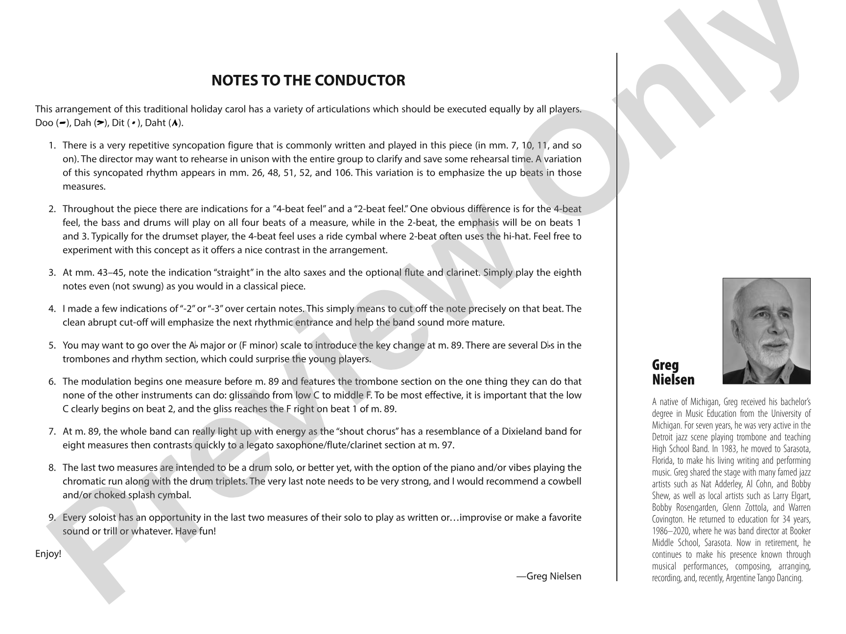 Merry Gentlemen: Jazz Ensemble Conductor Score & Parts