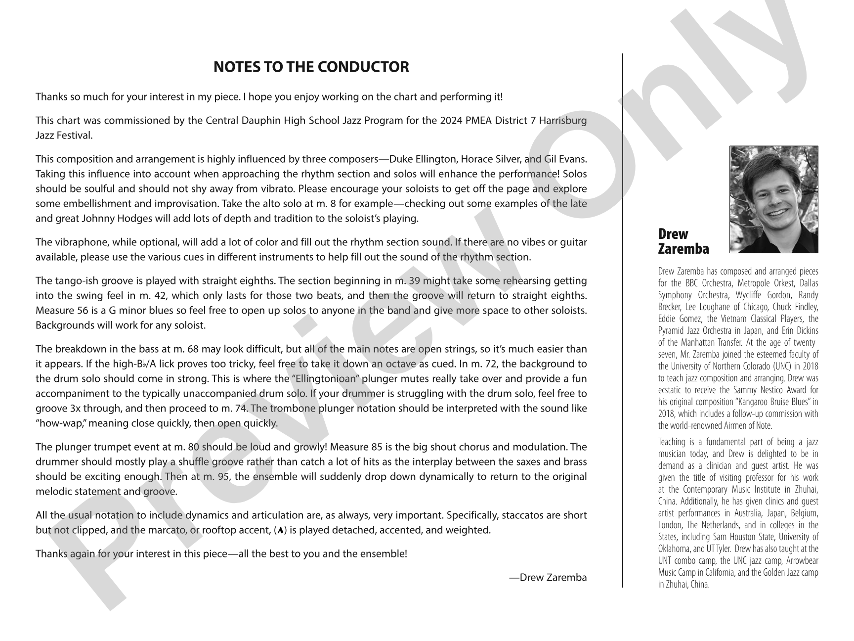 Slick and Sly: Jazz Ensemble Conductor Score & Parts