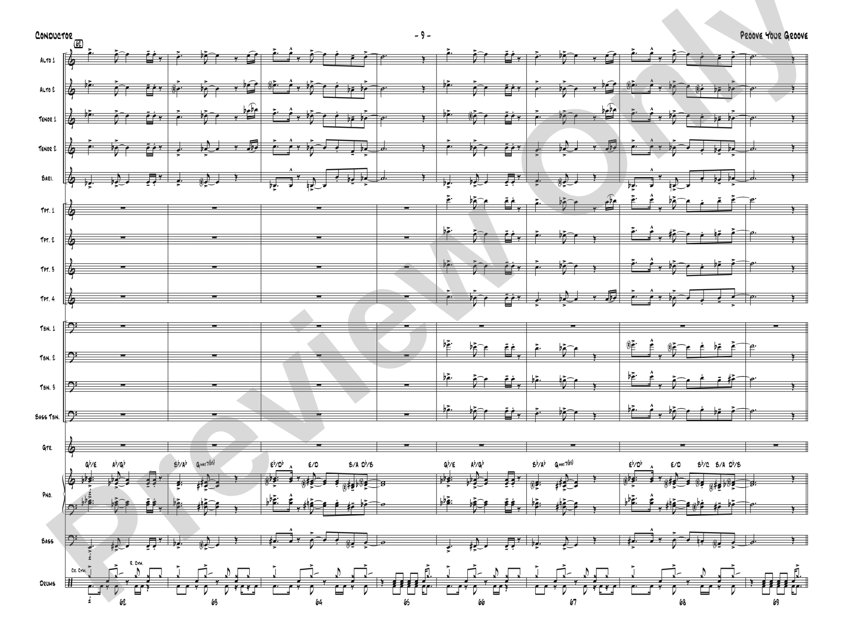 Proove Your Groove: Score