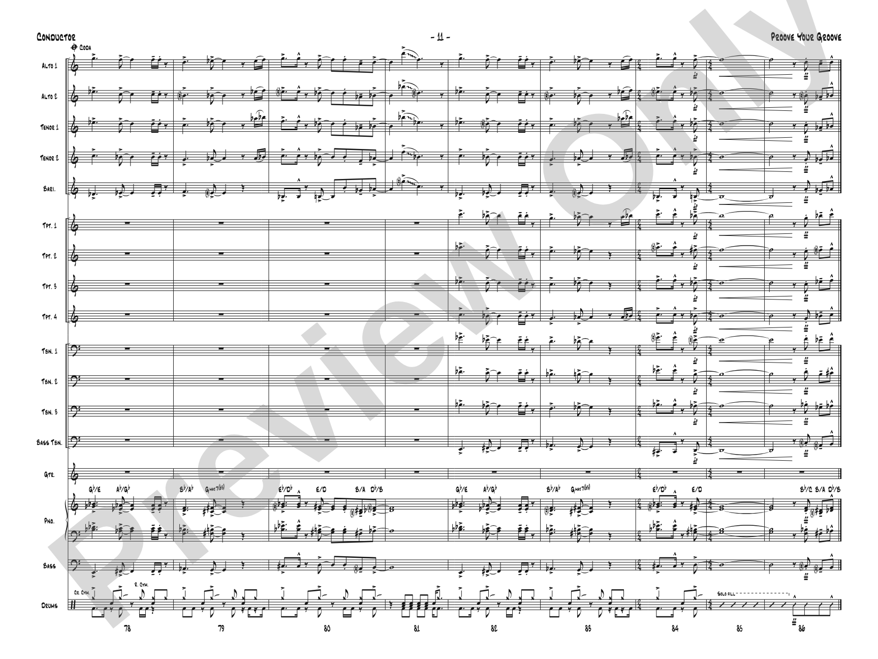 Proove Your Groove: Score