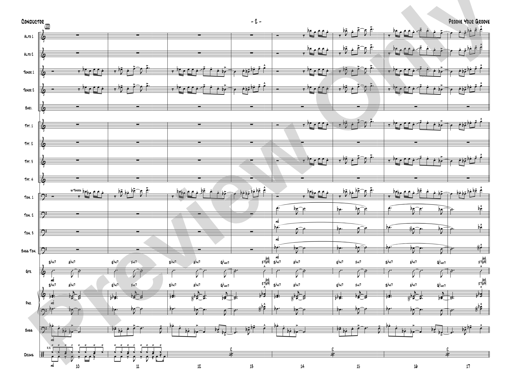 Proove Your Groove: Score