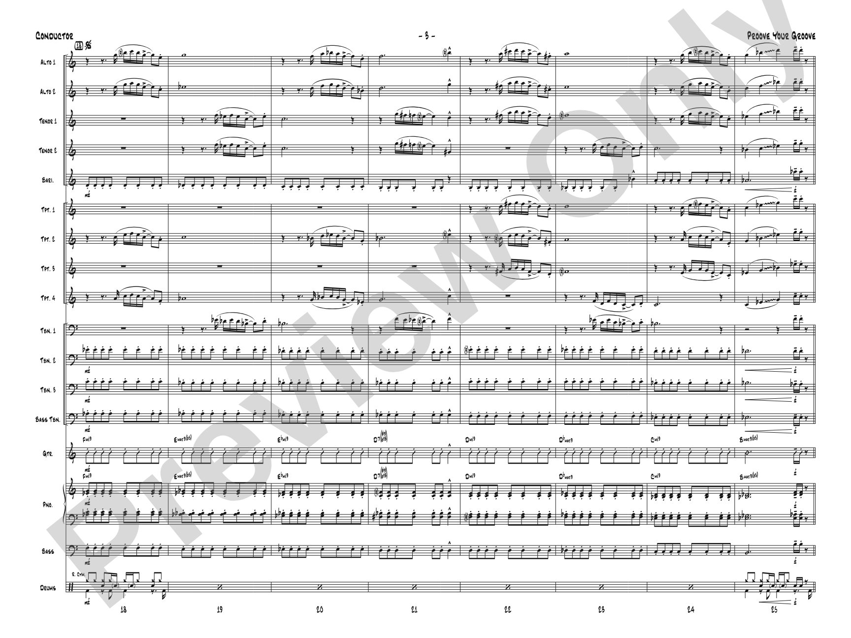 Proove Your Groove: Score