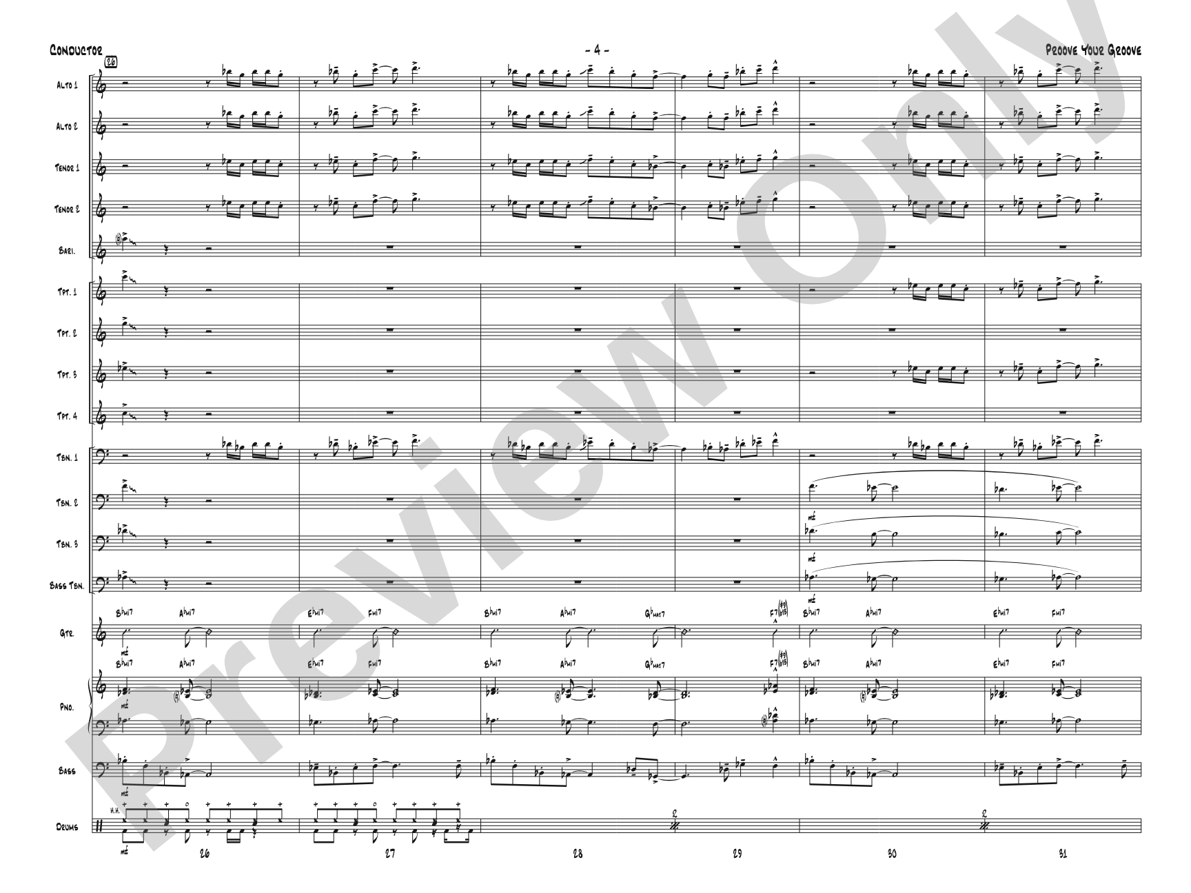 Proove Your Groove: Score