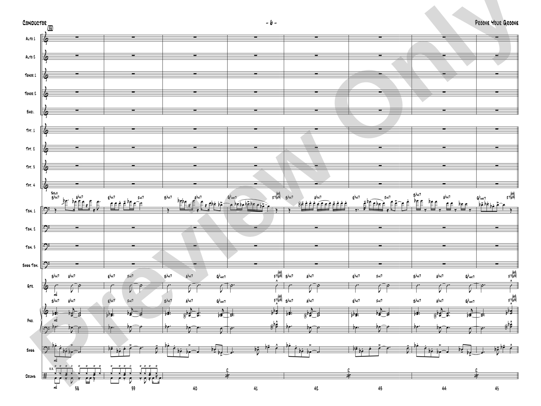 Proove Your Groove: Score