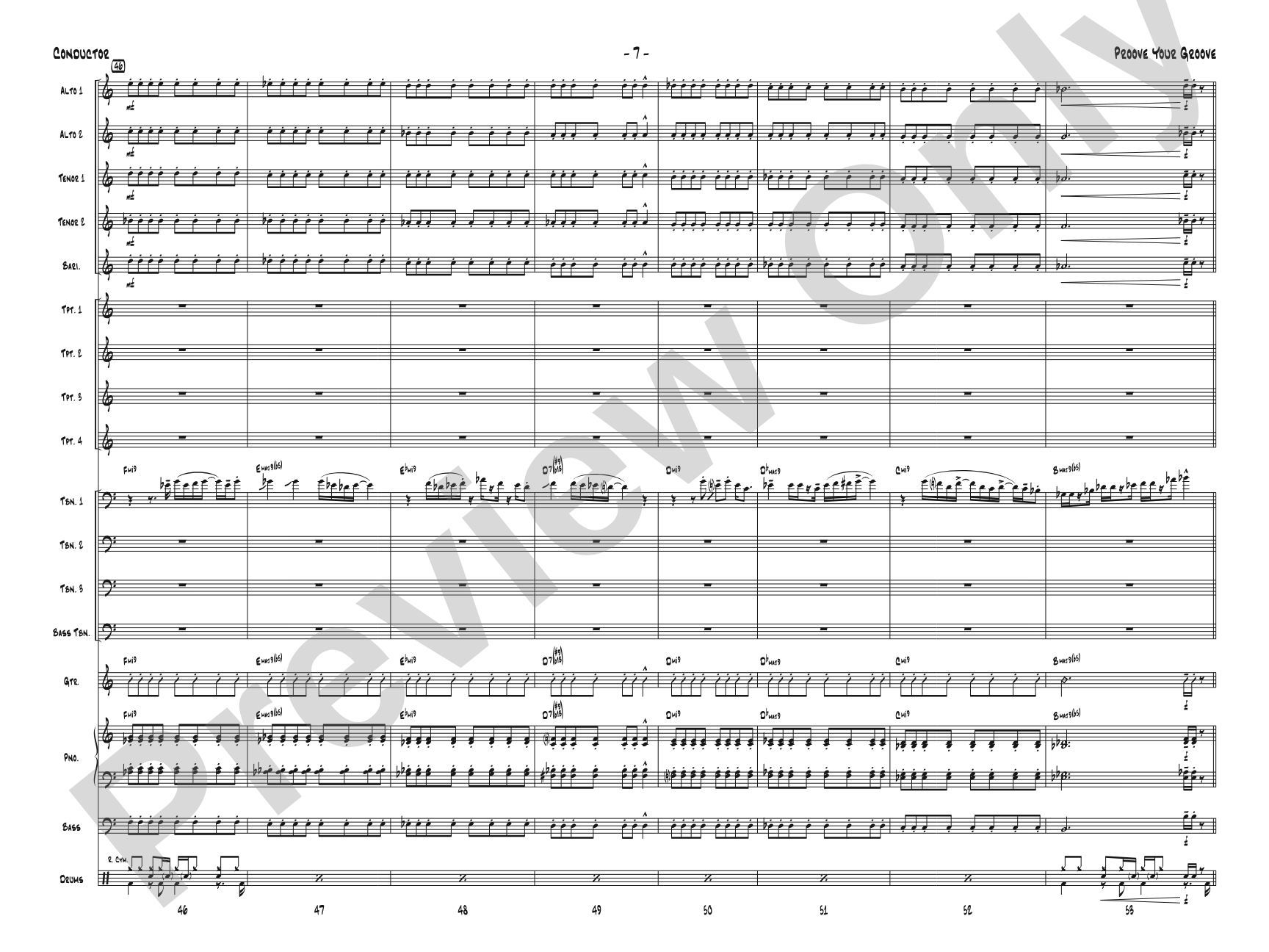 Proove Your Groove: Score