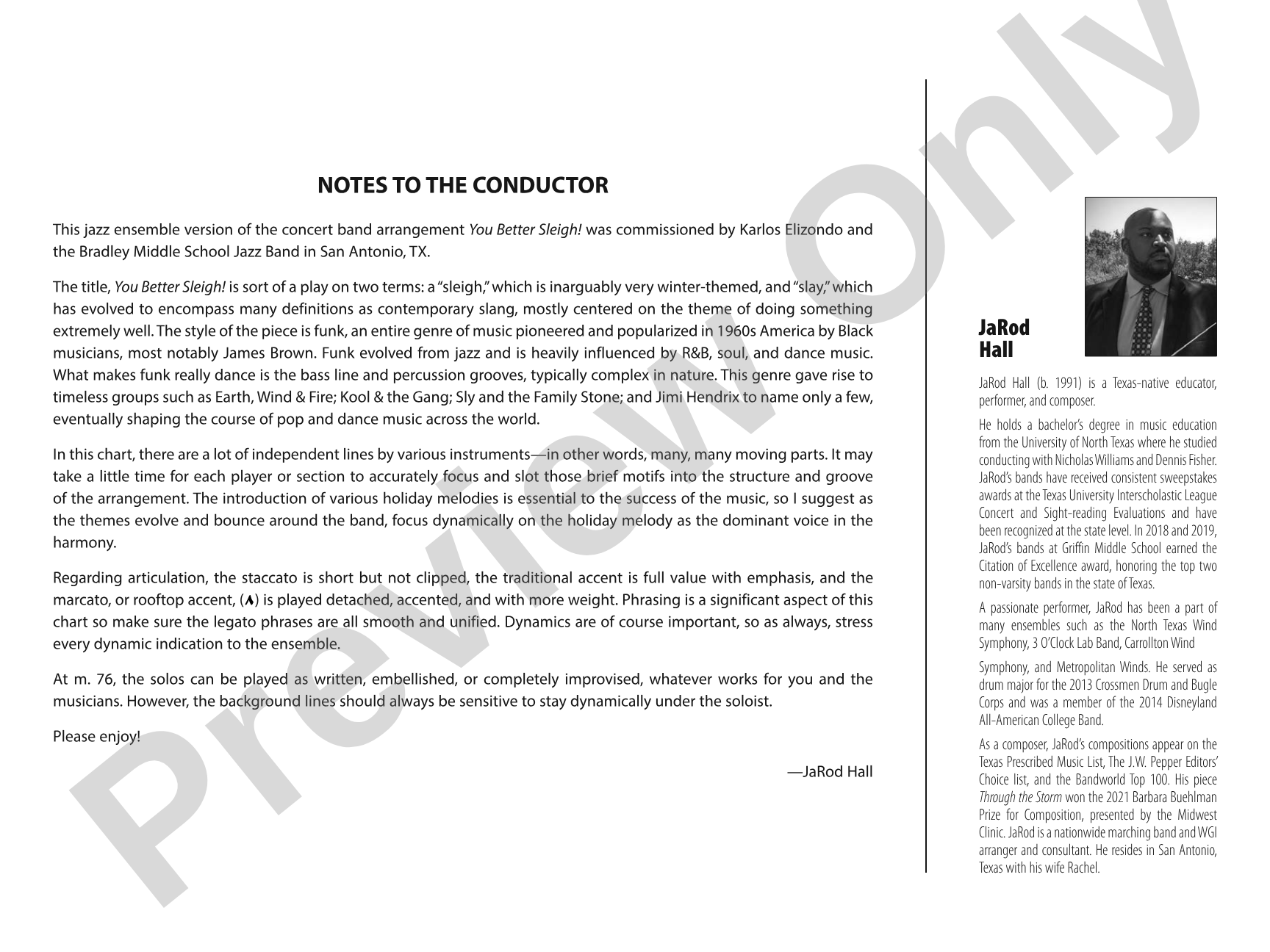 You Better Sleigh!: Jazz Ensemble Conductor Score & Parts