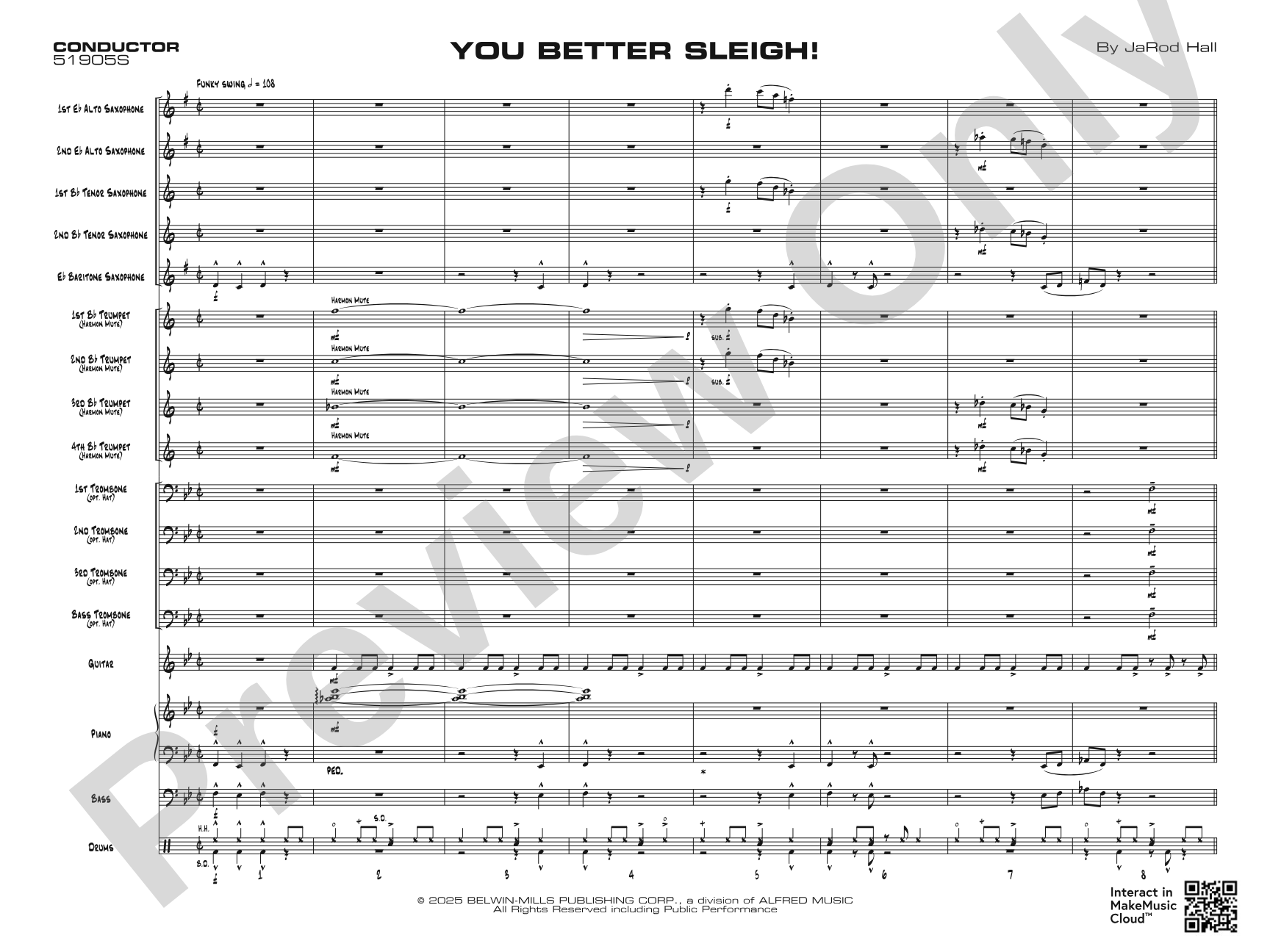 You Better Sleigh!: Jazz Ensemble Conductor Score & Parts