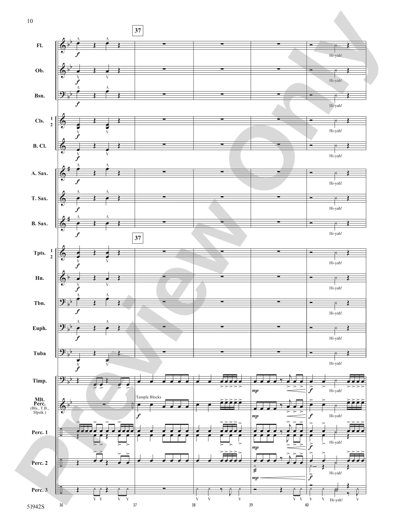 Ninja Squad: Concert Band Conductor Score & Parts