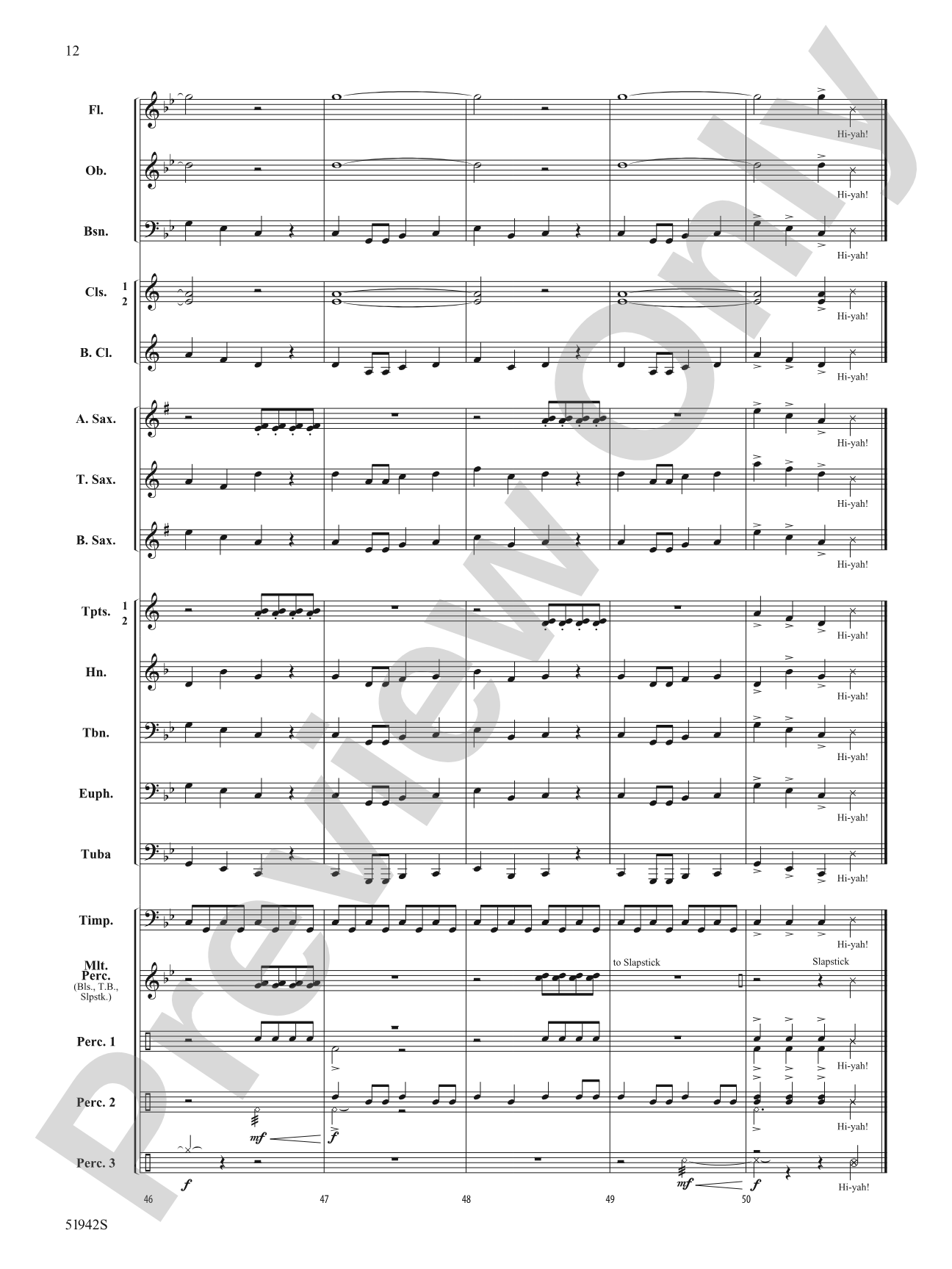 Ninja Squad: Concert Band Conductor Score & Parts