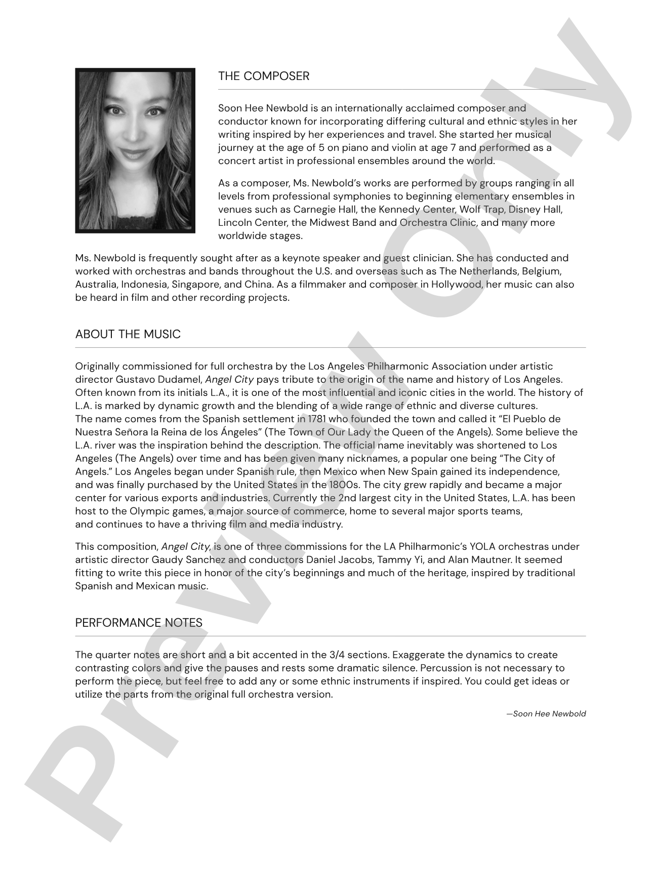 Angel City: String Orchestra Conductor Score & Parts