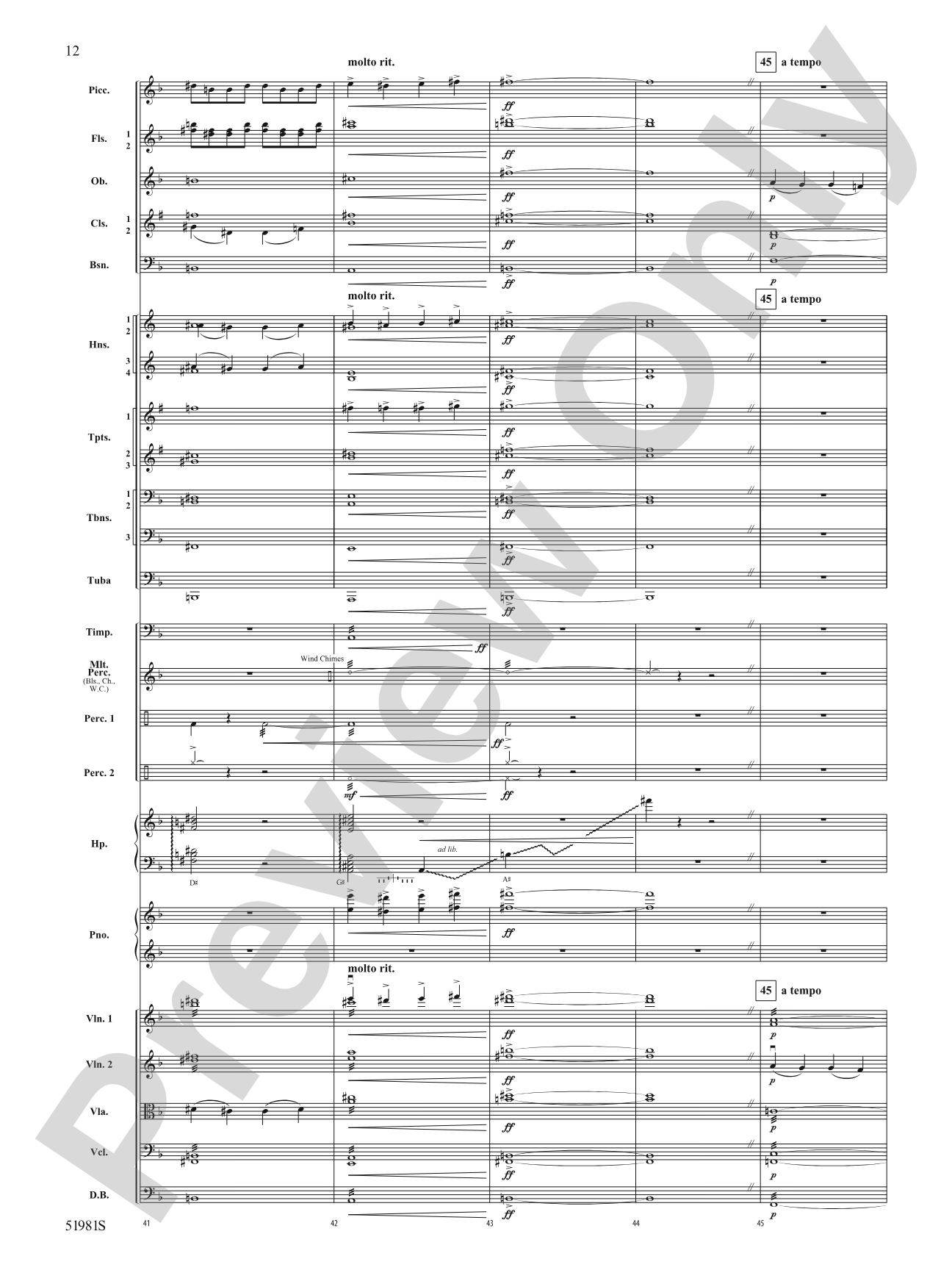 The Iliad: Full Orchestra Conductor Score & Parts