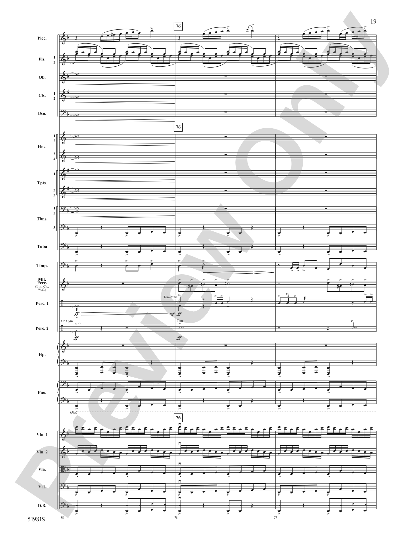 The Iliad: Full Orchestra Conductor Score & Parts