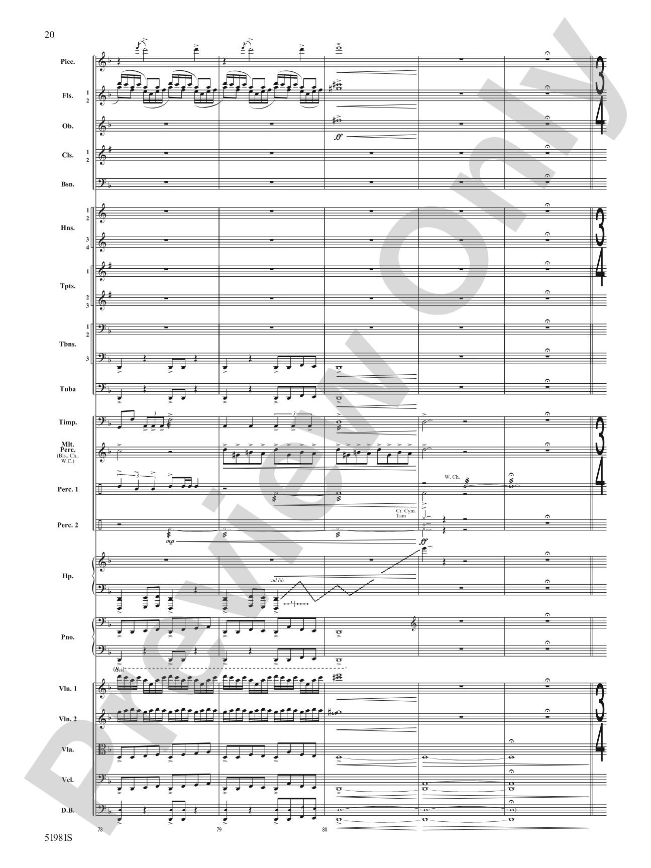 The Iliad: Full Orchestra Conductor Score & Parts