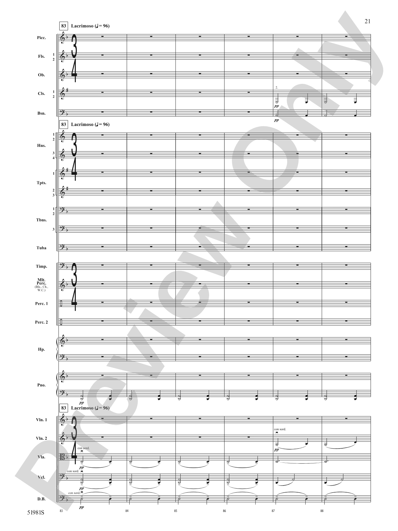 The Iliad: Full Orchestra Conductor Score & Parts