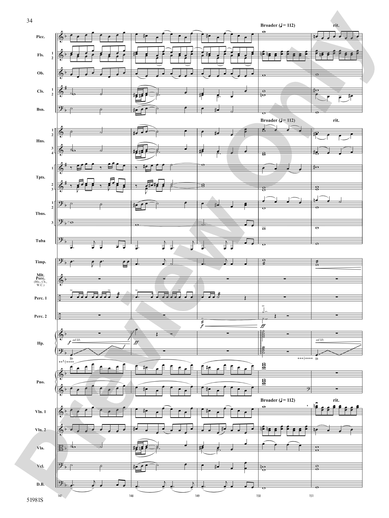 The Iliad: Full Orchestra Conductor Score & Parts