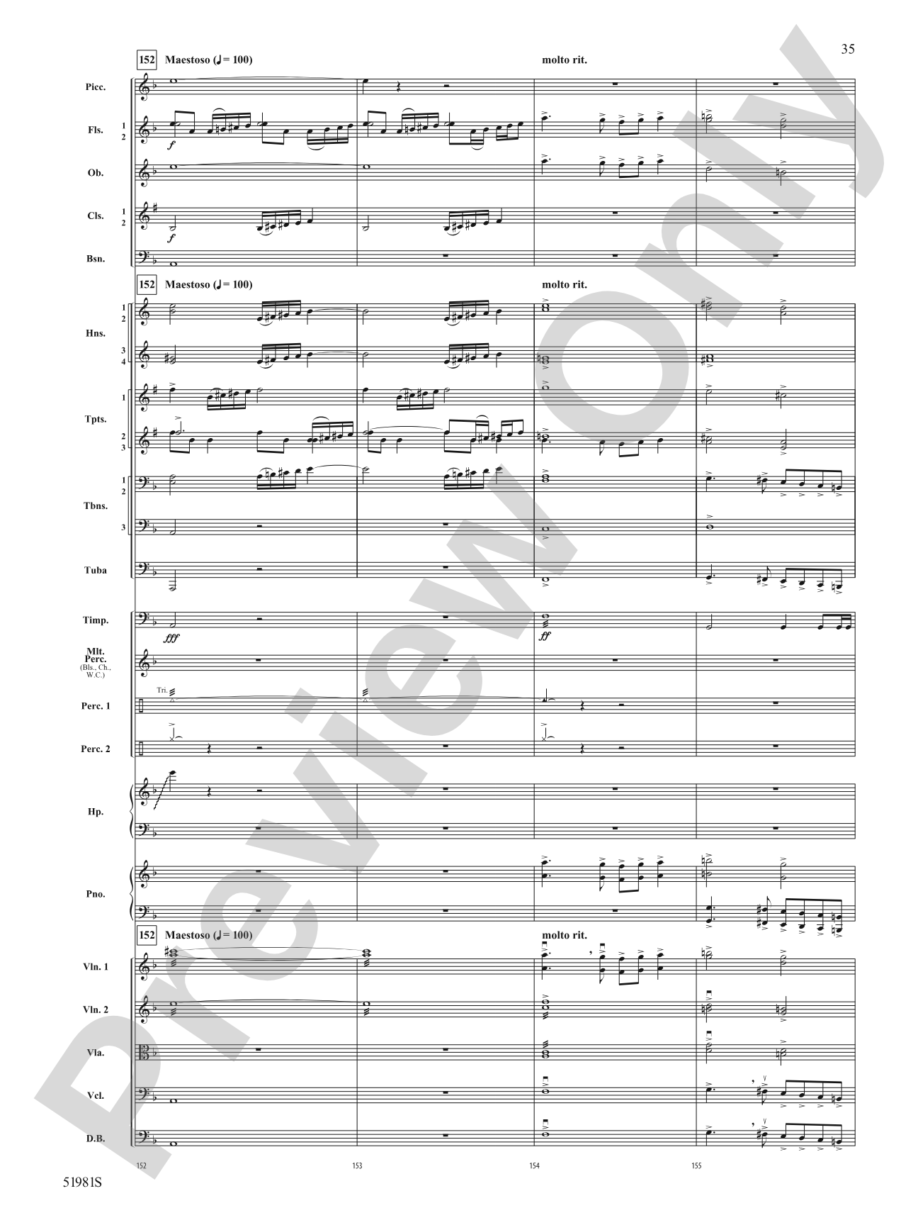 The Iliad: Full Orchestra Conductor Score & Parts