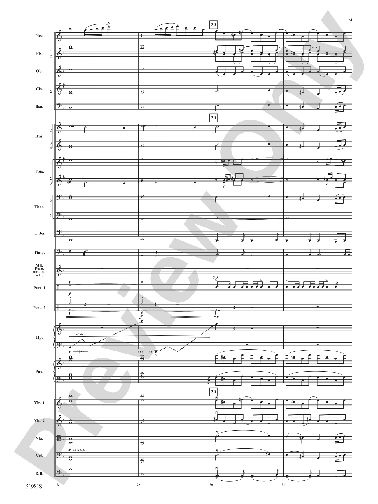 The Iliad: Full Orchestra Conductor Score & Parts