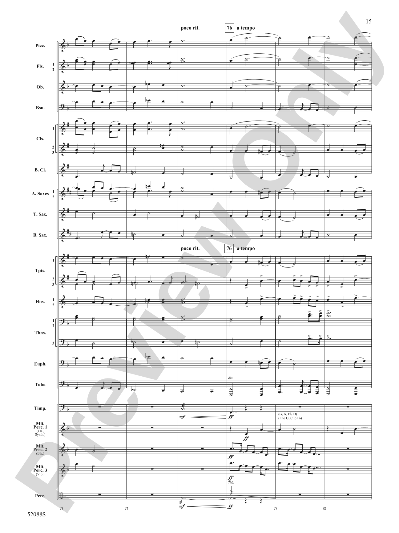 The Gift of Giving: Concert Band Conductor Score & Parts | Brian