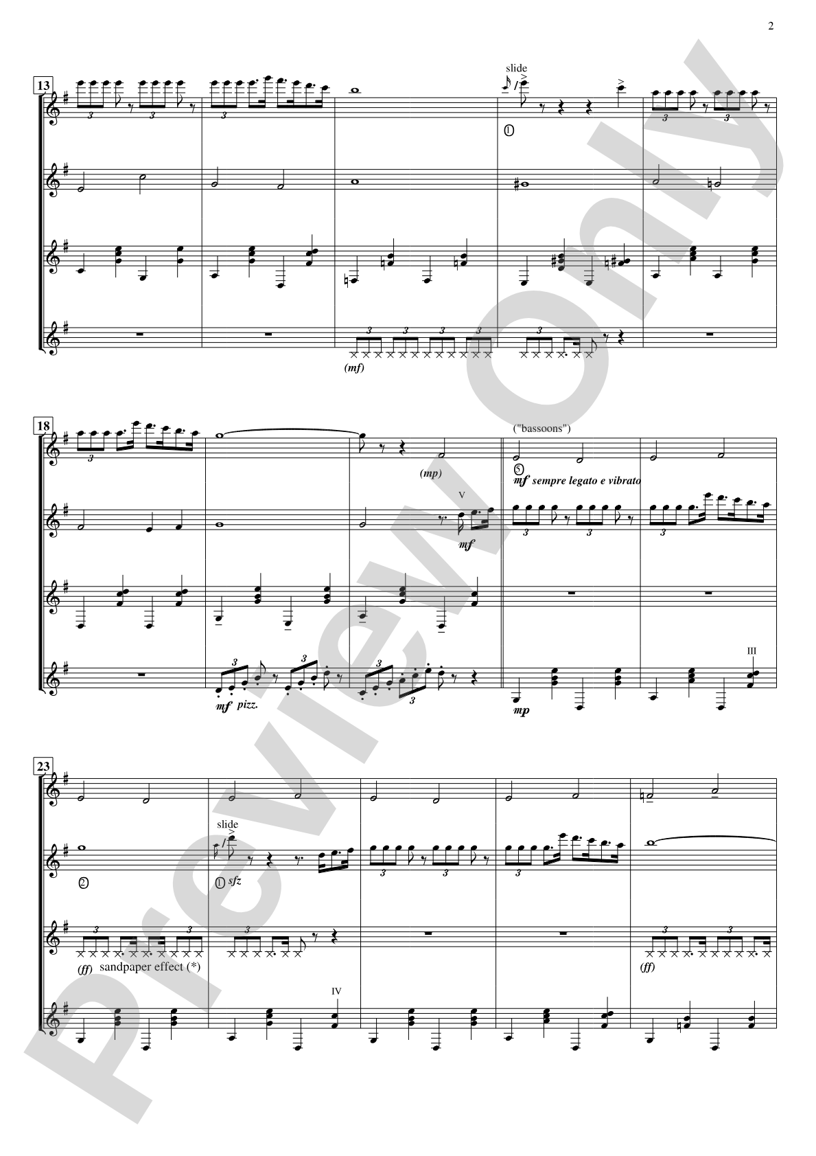 Sandpaper Ballet: Guitar Quartet Conductor Score & Parts