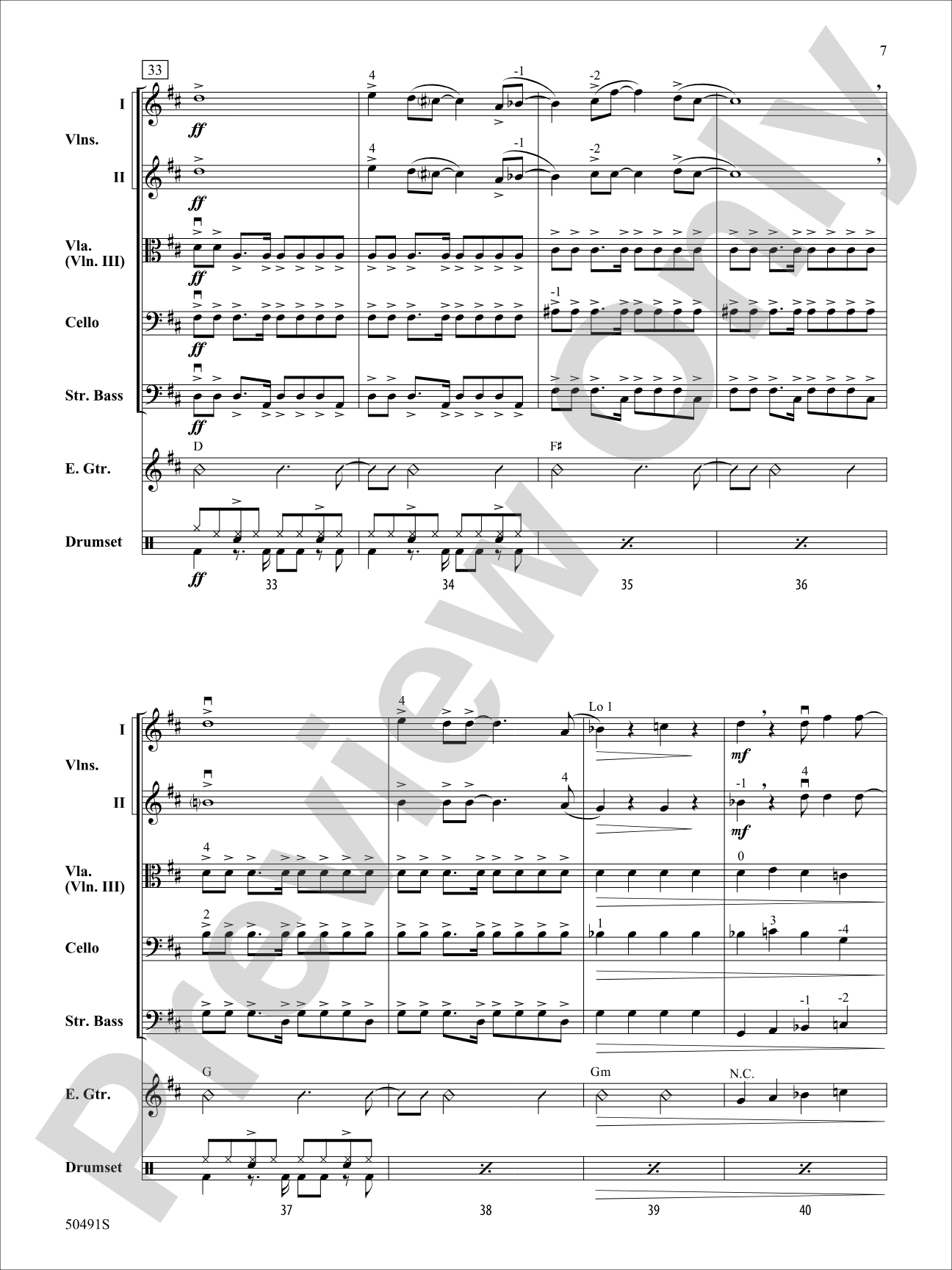 Creep: String Orchestra Conductor Score & Parts