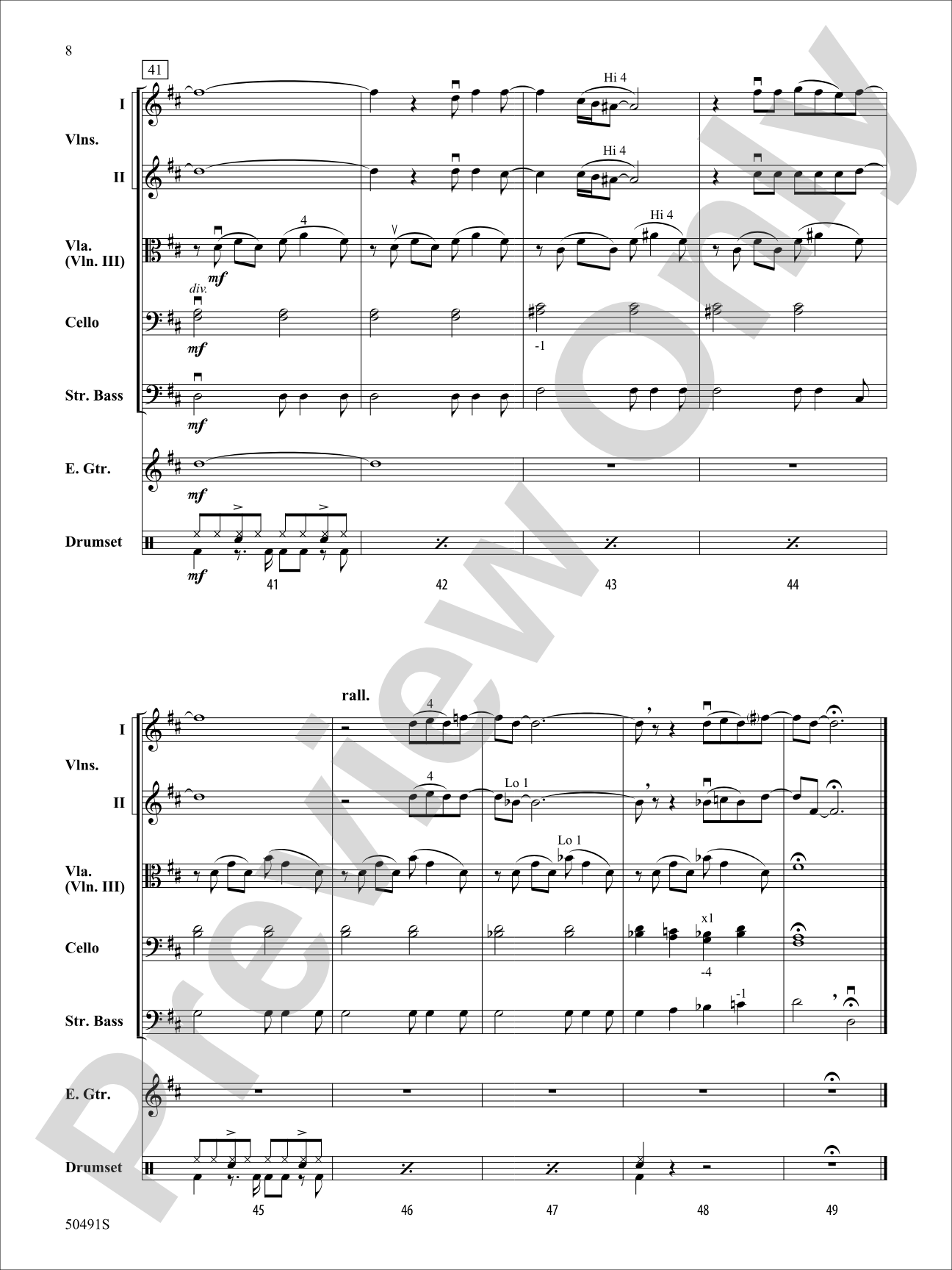 Creep: String Orchestra Conductor Score & Parts