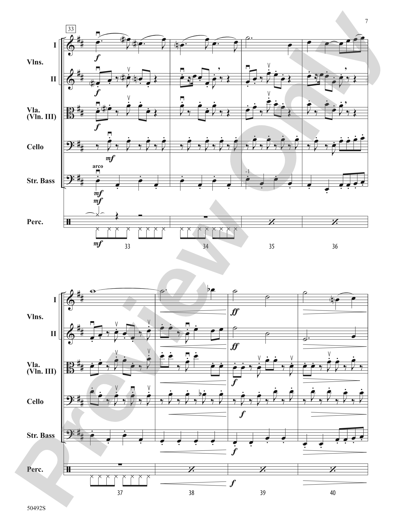 Elf: String Orchestra Conductor Score & Parts