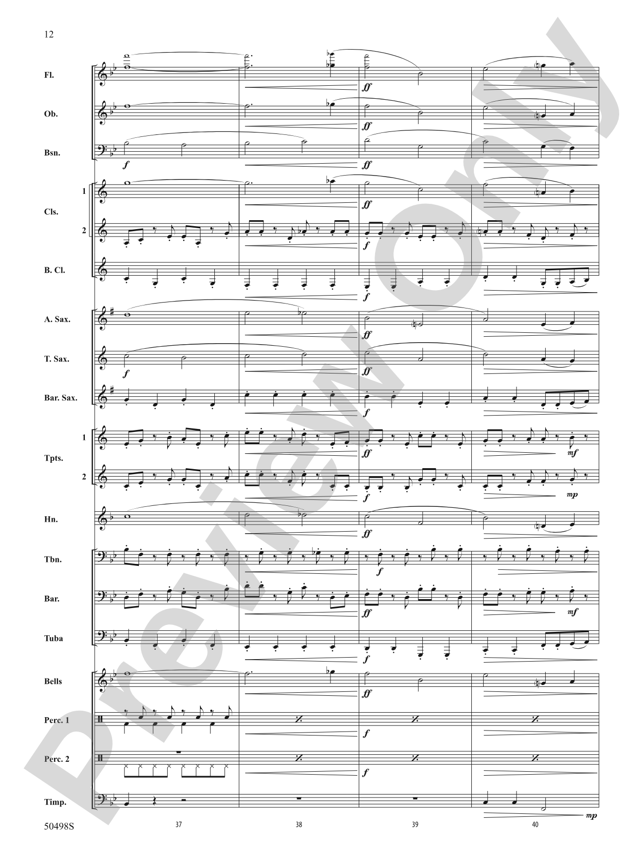 Elf: Concert Band Conductor Score & Parts