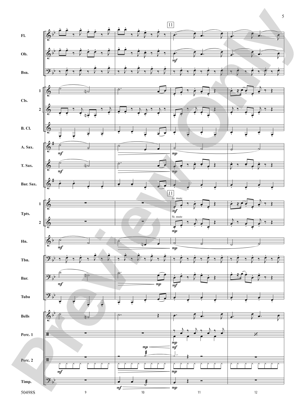 Elf: Concert Band Conductor Score & Parts