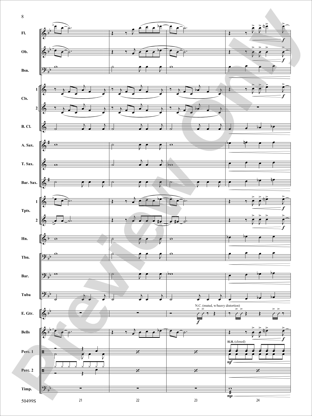 Creep: Concert Band Conductor Score & Parts