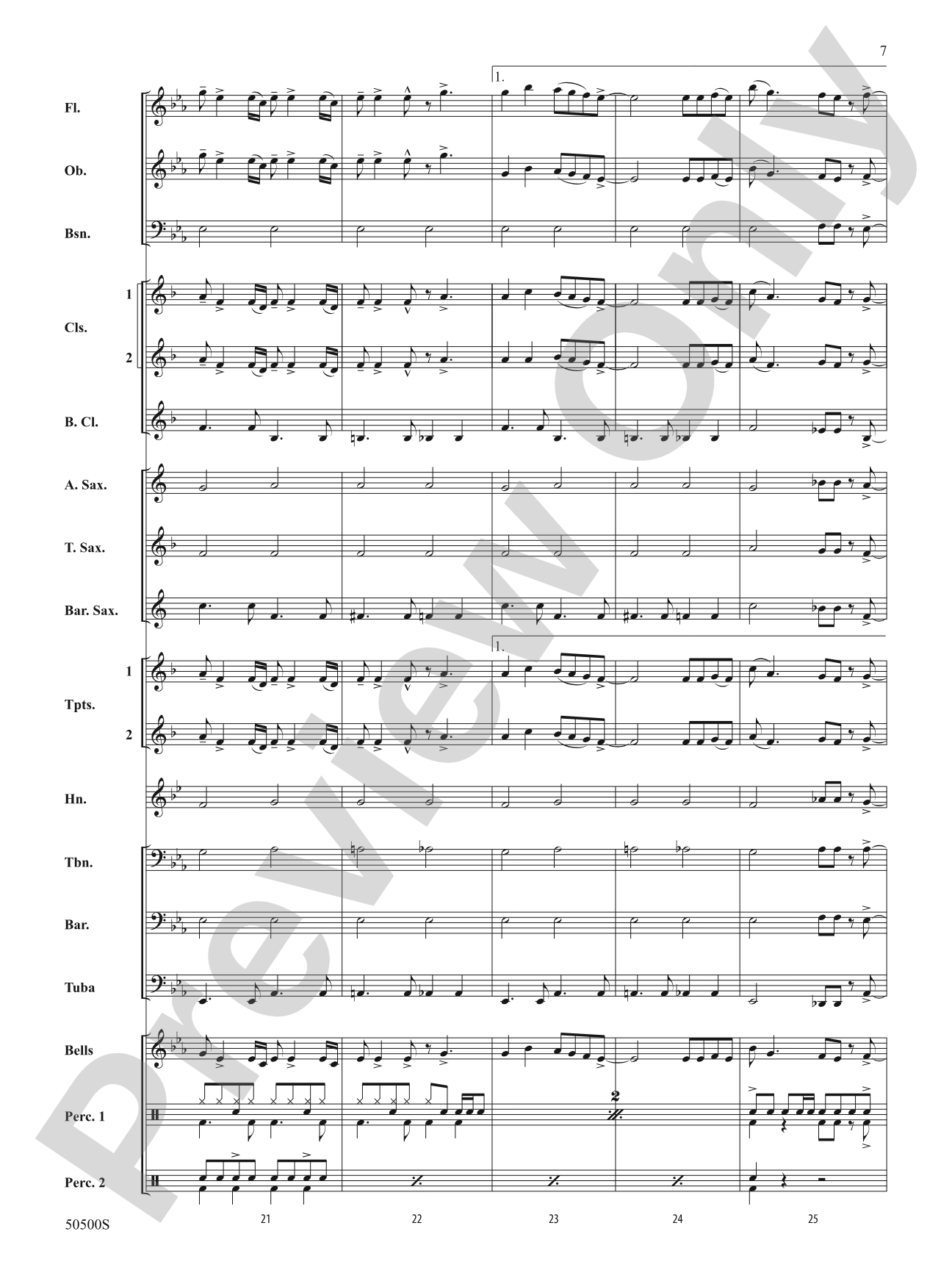 ALL STAR/PYB: Concert Band Conductor Score & Parts