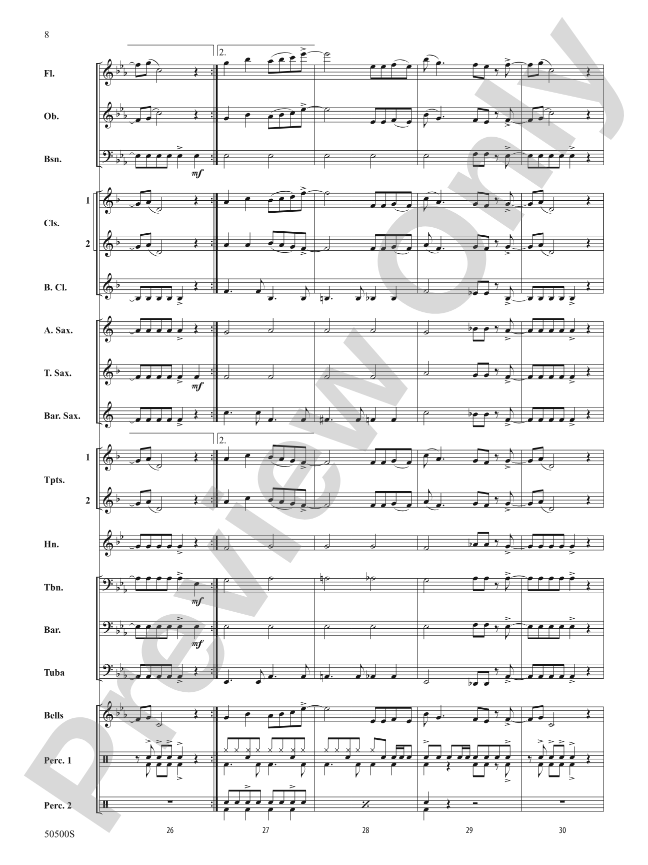ALL STAR/PYB: Concert Band Conductor Score & Parts