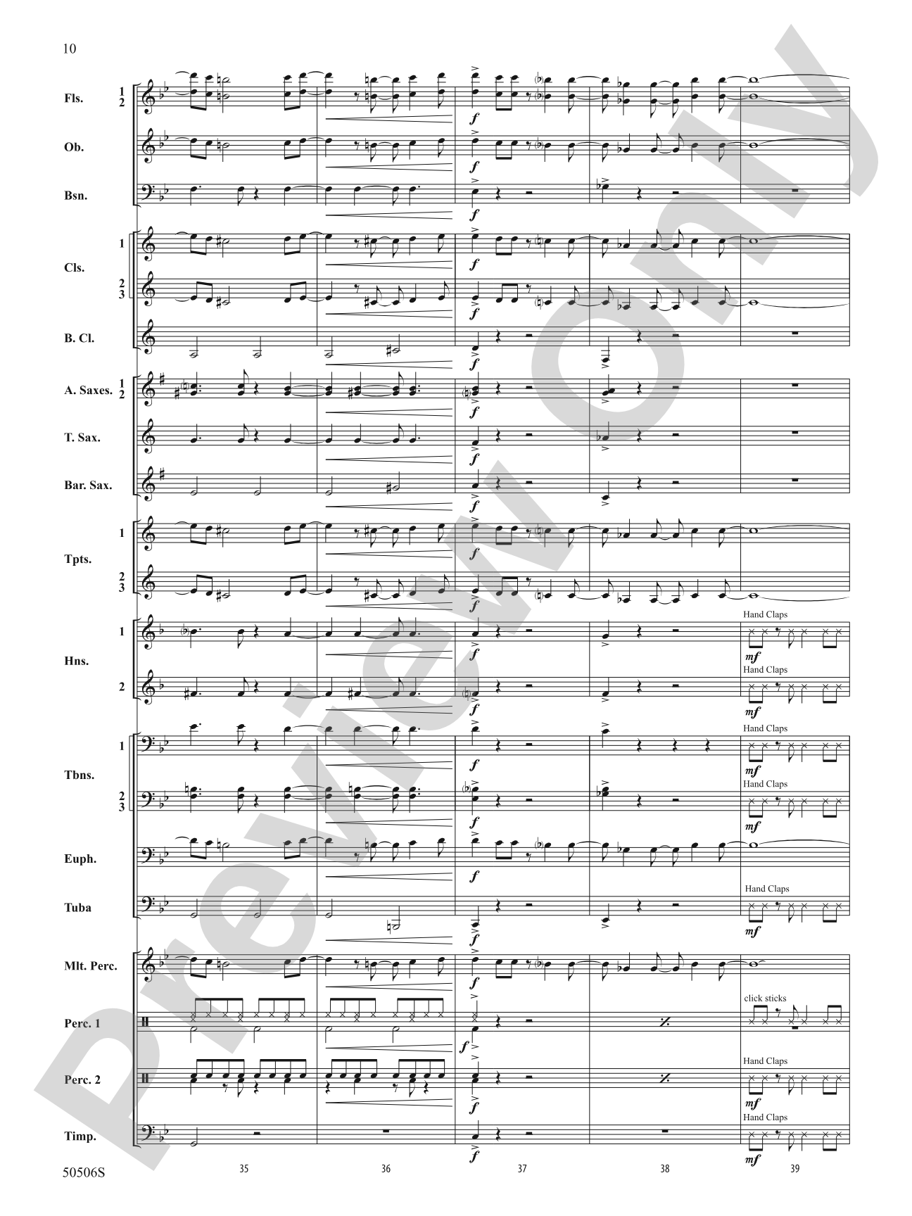 Lover Girl: Concert Band Conductor Score & Parts