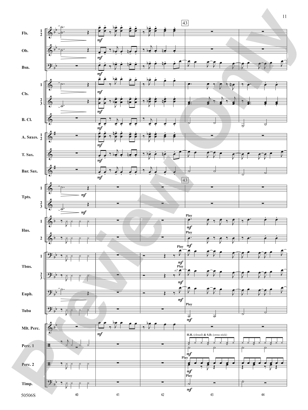 Lover Girl: Concert Band Conductor Score & Parts