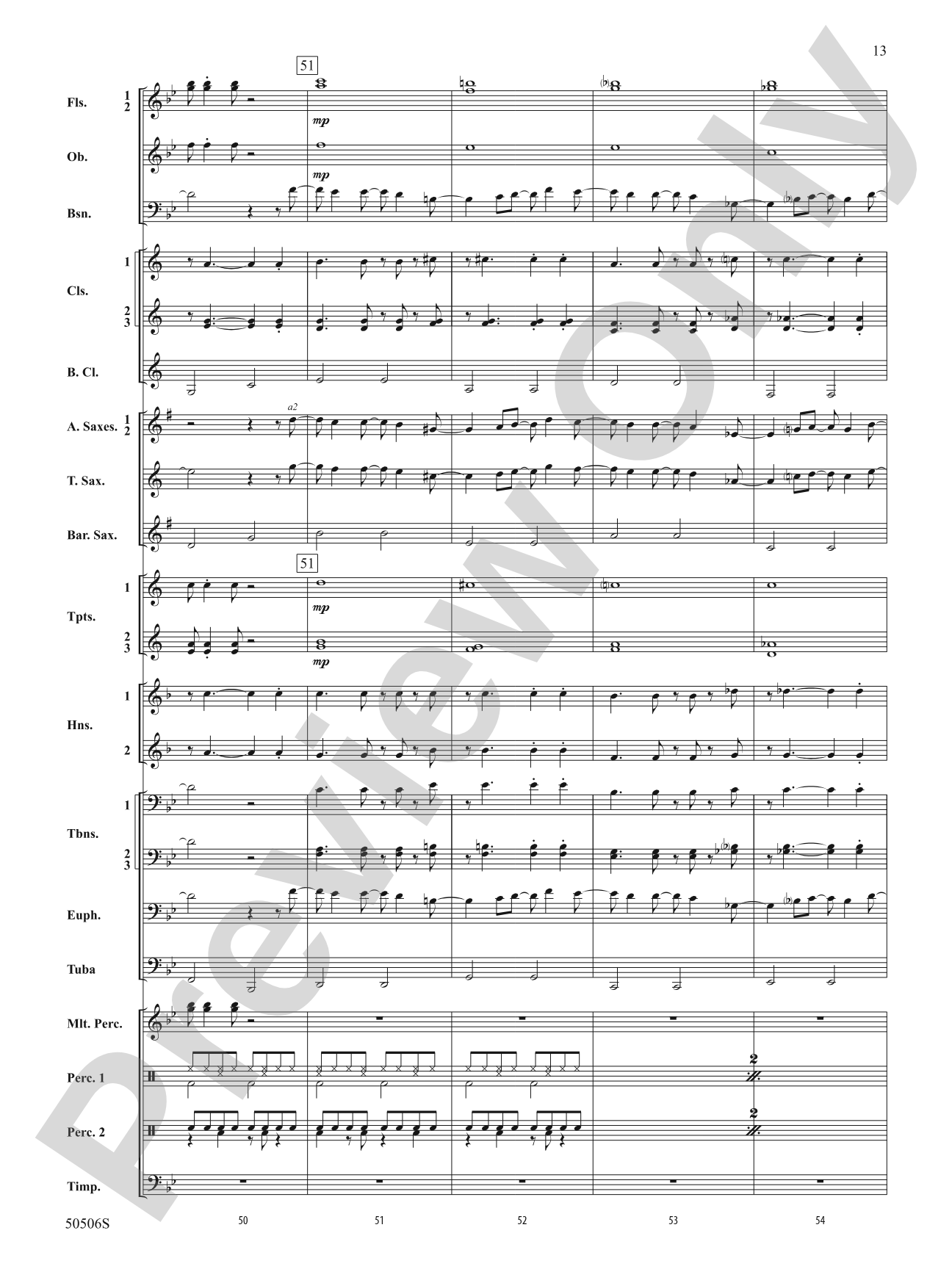 Lover Girl: Concert Band Conductor Score & Parts