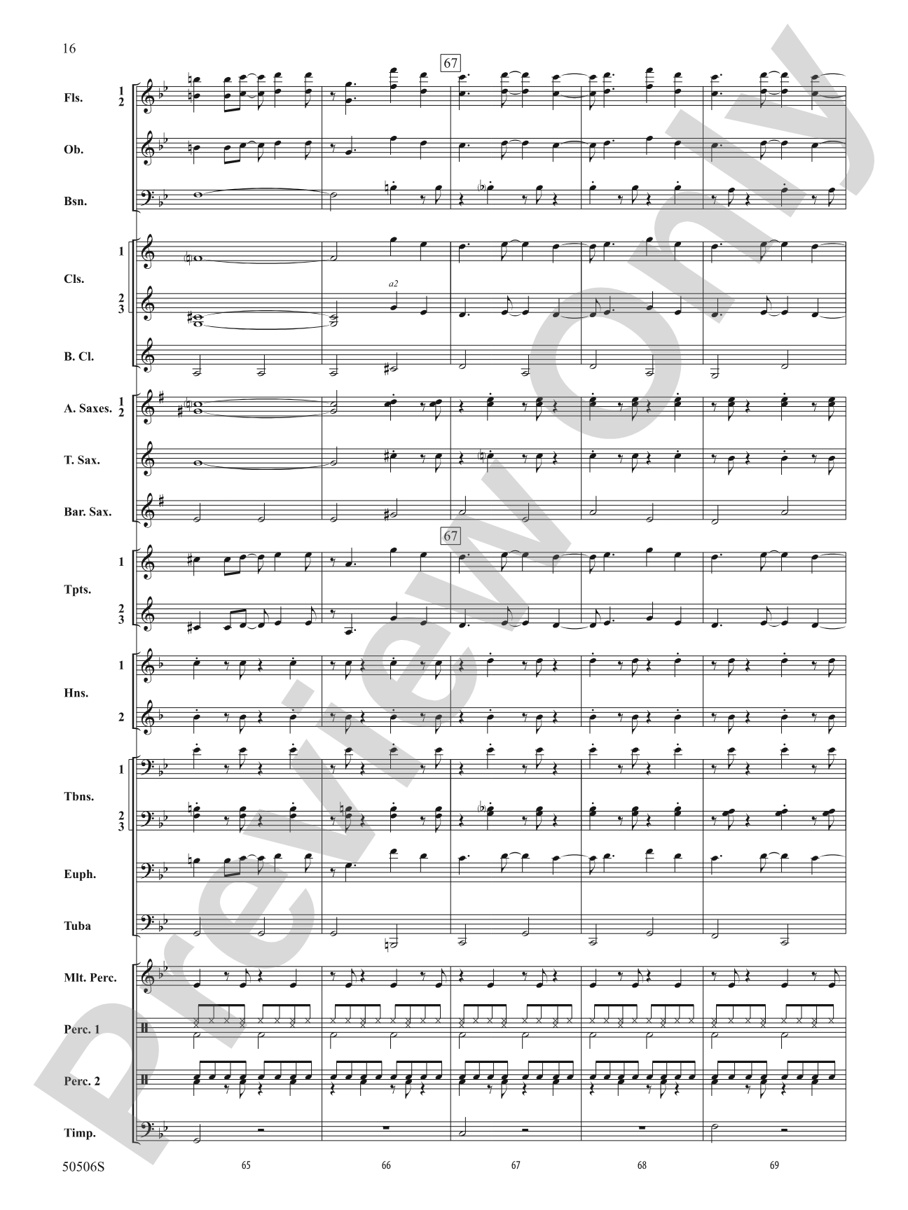 Lover Girl: Concert Band Conductor Score & Parts