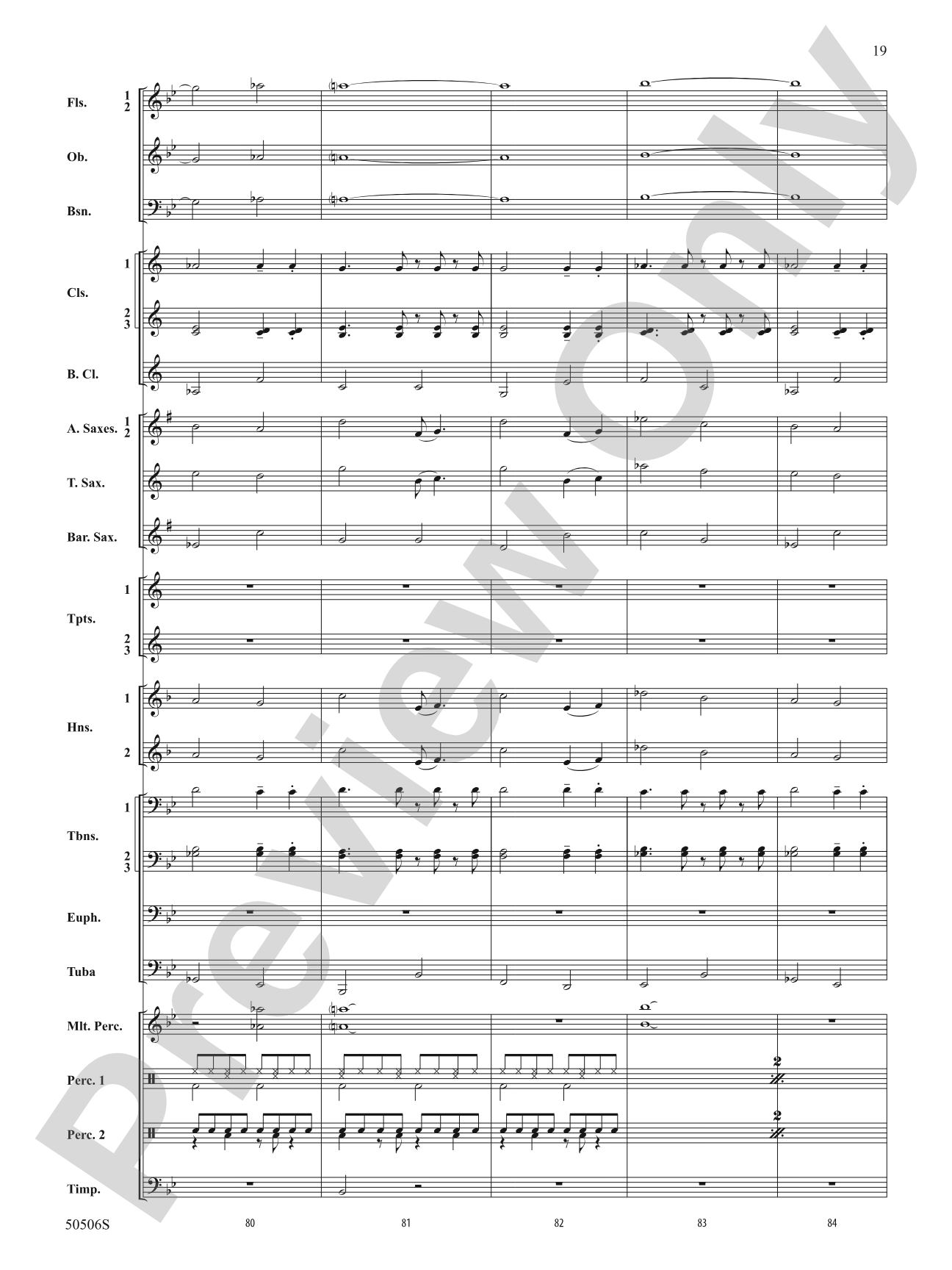 Lover Girl: Concert Band Conductor Score & Parts