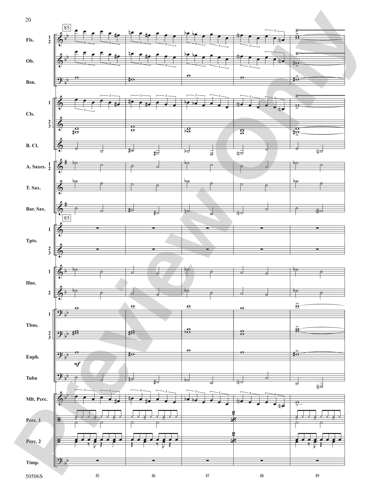 Lover Girl: Concert Band Conductor Score & Parts