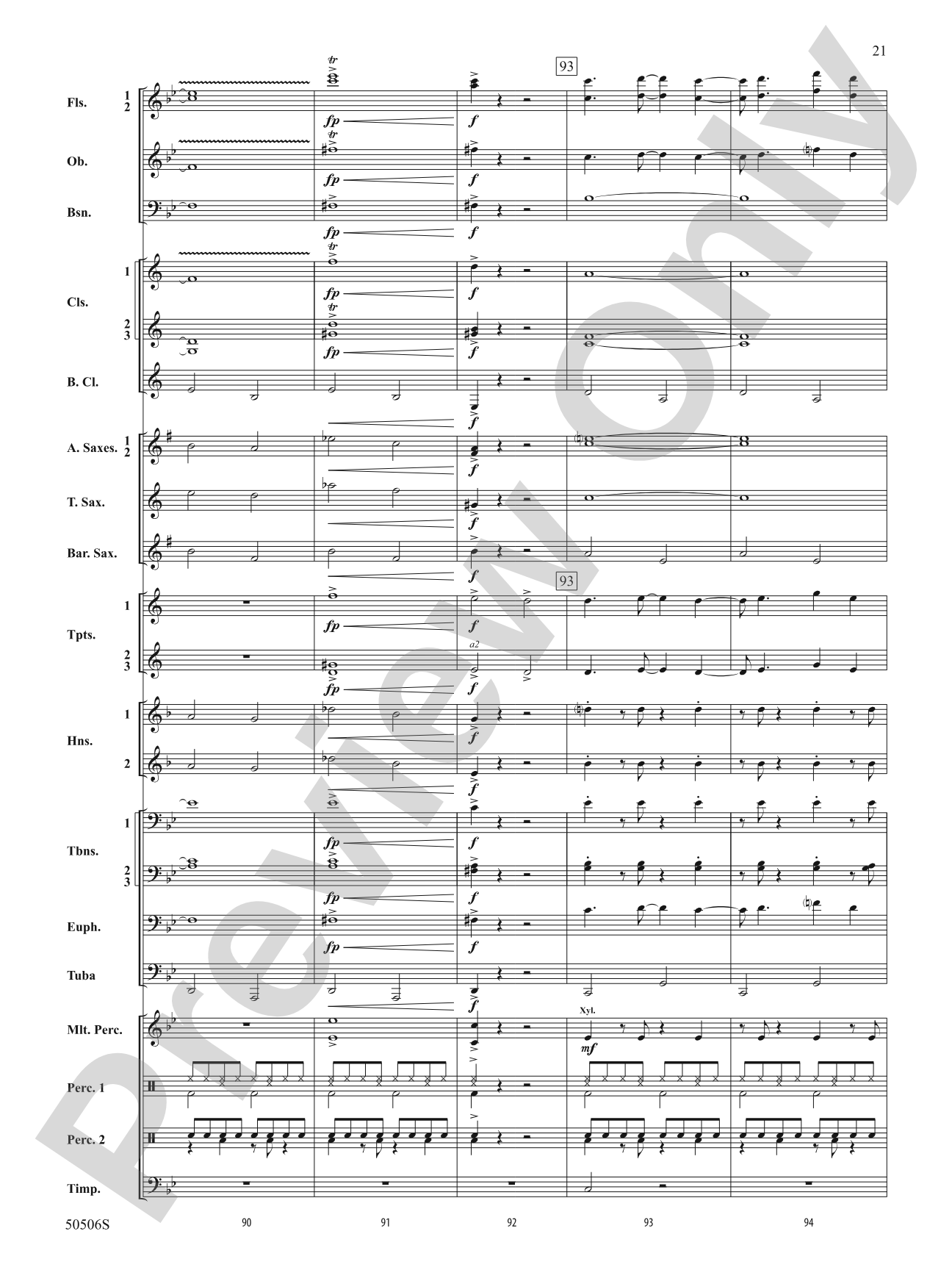 Lover Girl: Concert Band Conductor Score & Parts