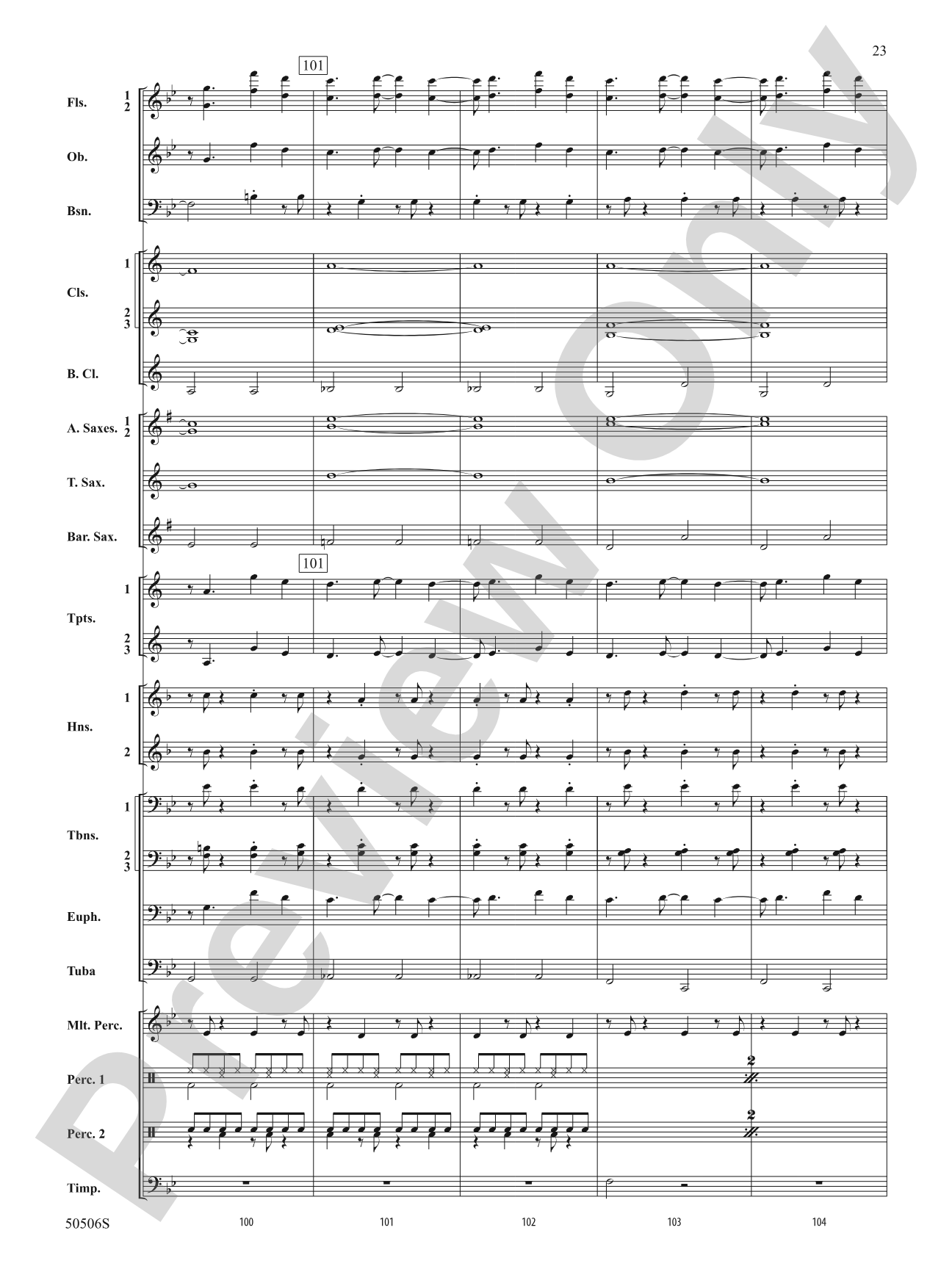 Lover Girl: Concert Band Conductor Score & Parts