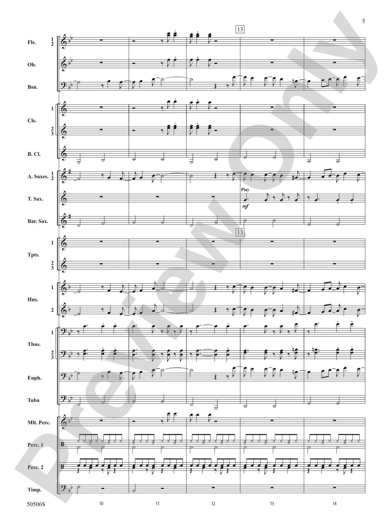 Lover Girl: Concert Band Conductor Score & Parts