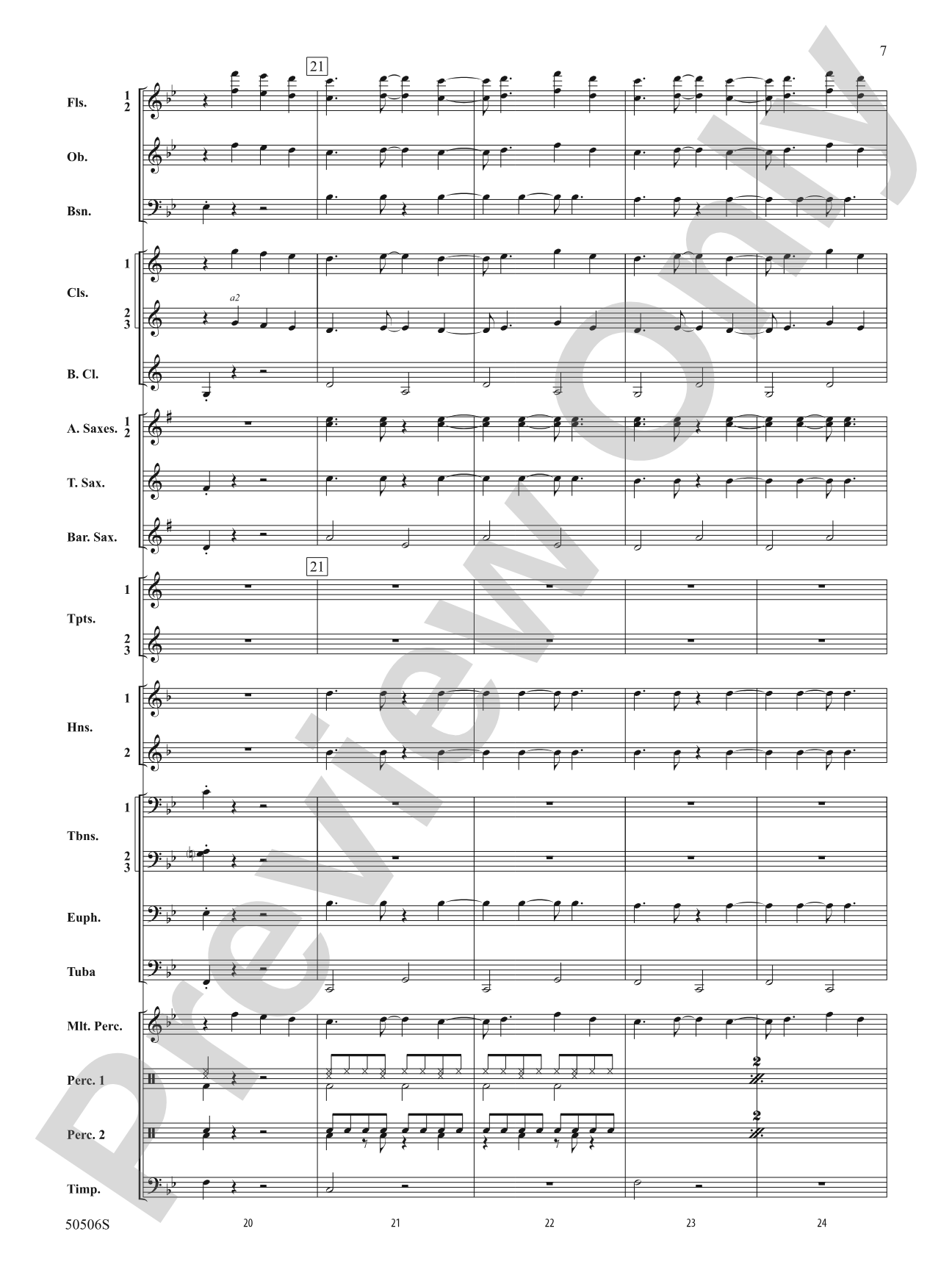 Lover Girl: Concert Band Conductor Score & Parts