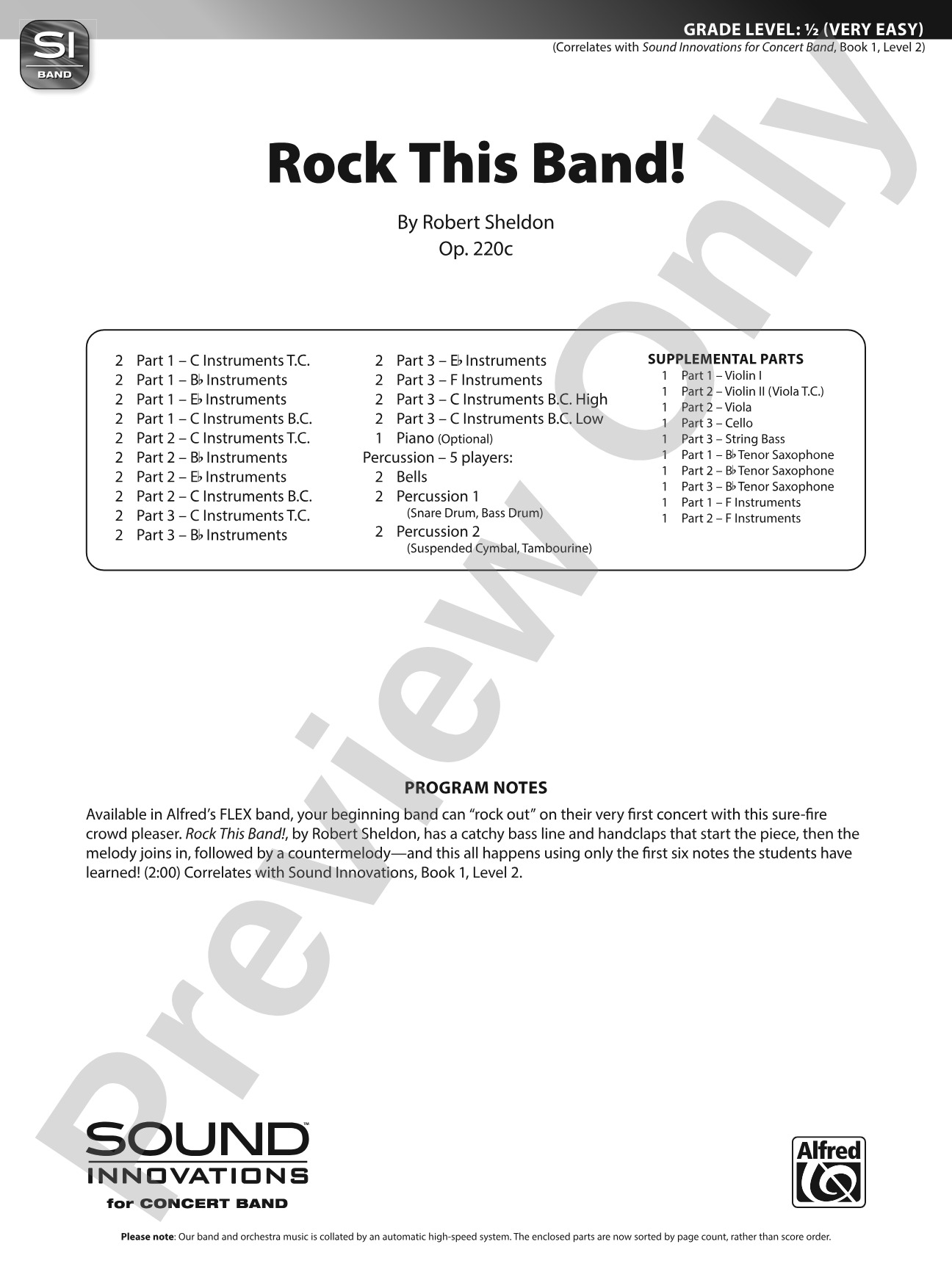 Rock This Band!: Flexible Band/String Ensemble Score & Parts
