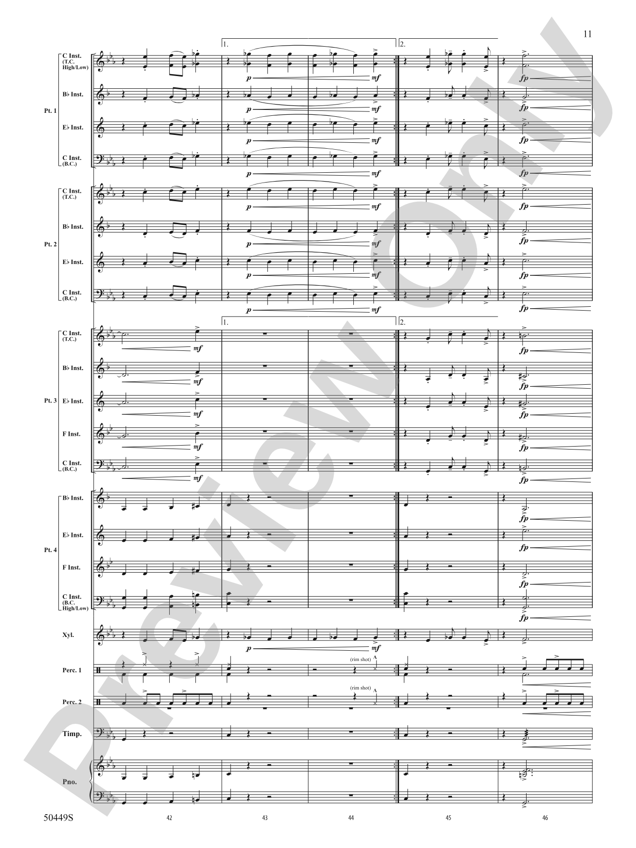 Cantina Band: Flexible Band/String Ensemble Score & Parts