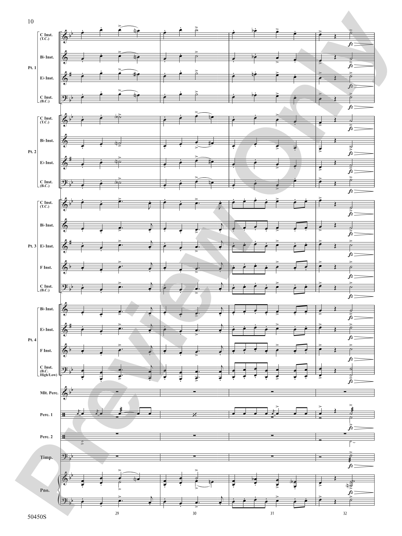 Shepherd's Hey: Flexible Band/String Ensemble Score & Parts