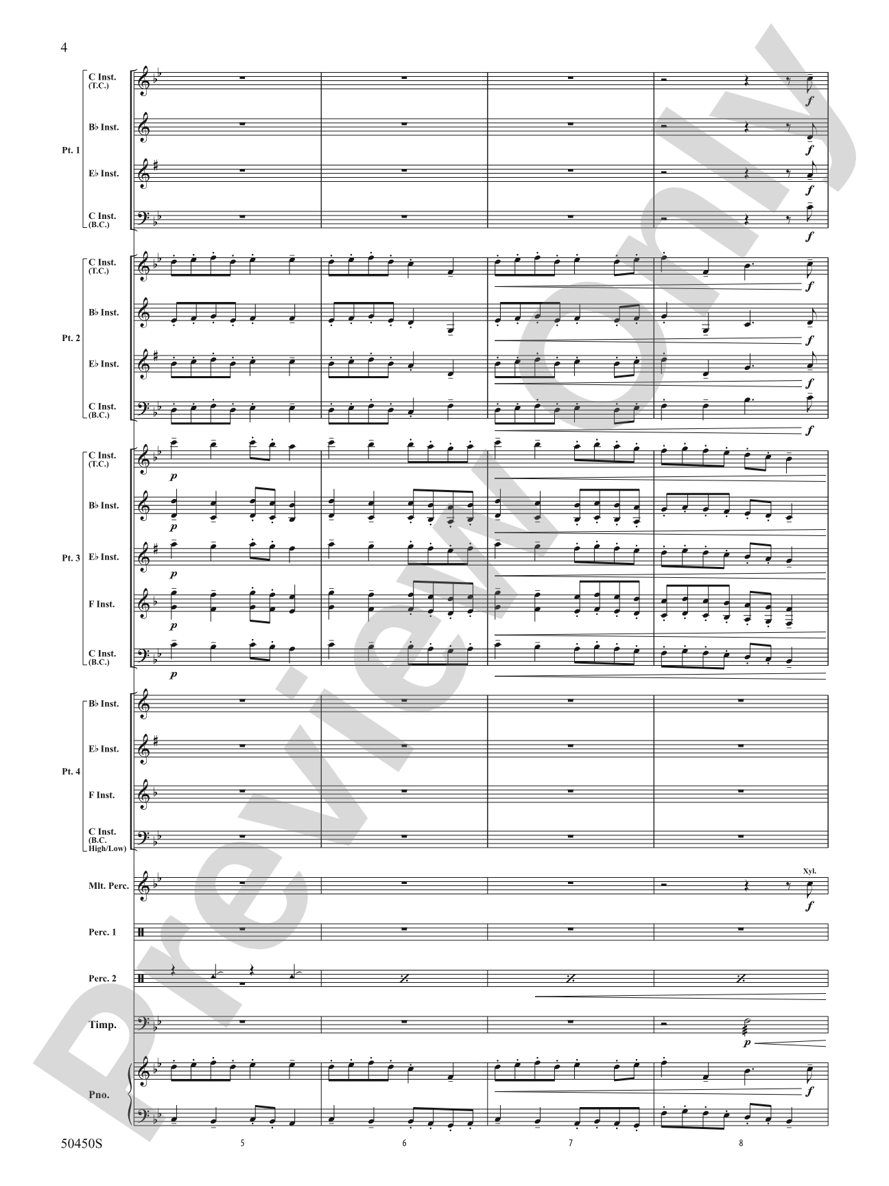 Shepherd's Hey: Flexible Band/String Ensemble Score & Parts